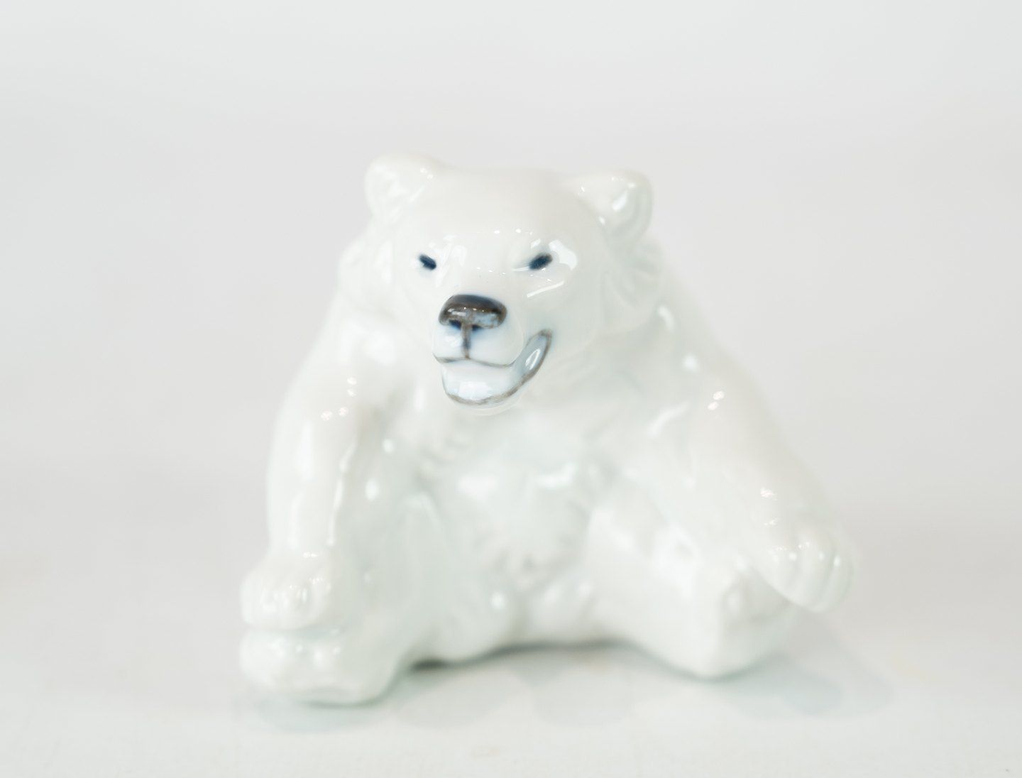 Sitting Polar Bear No.: 22741 By Royal Copenhagen. photo for sale