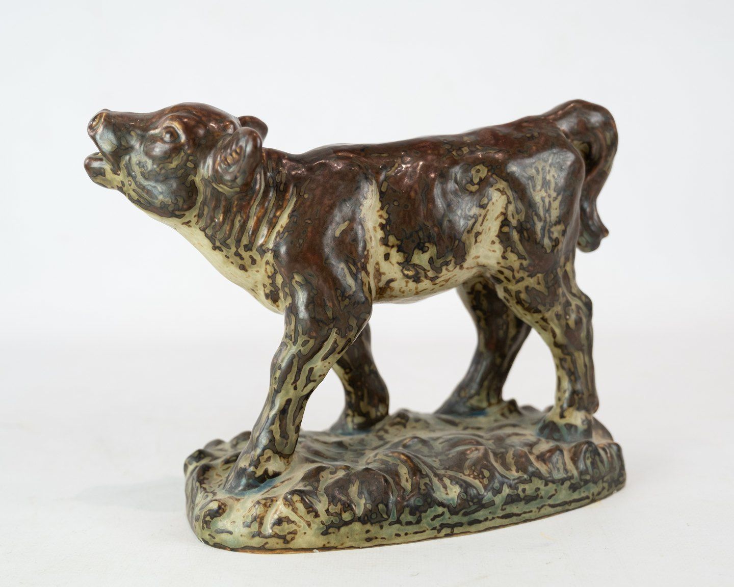 Royal Copenhagen Stoneware Figure In The Shape Of A Calf, No.: 21735 By Knud Kyhn. photo furniture