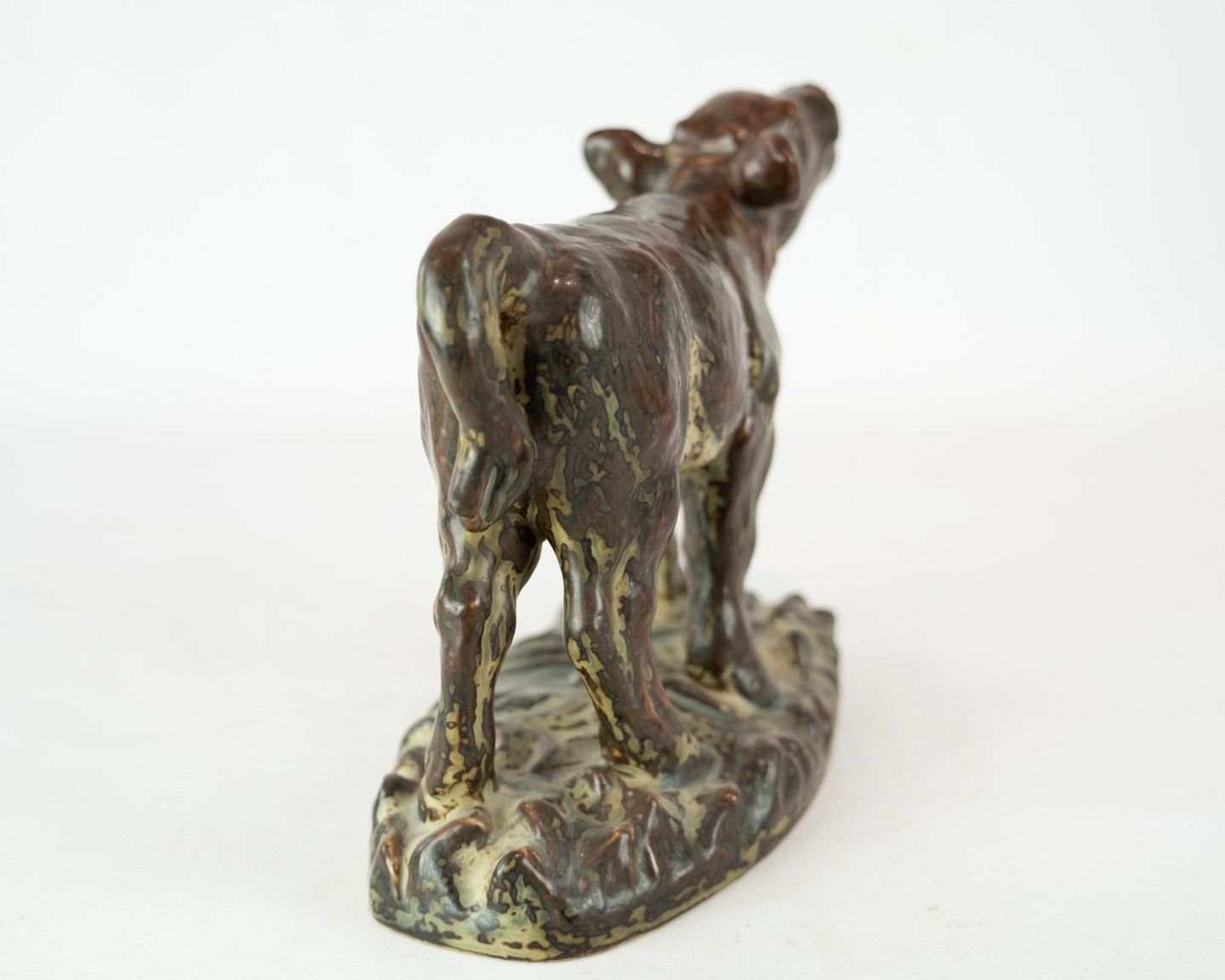 Royal Copenhagen Stoneware Figure In The Shape Of A Calf, No.: 21735 By Knud Kyhn. photo for sale
