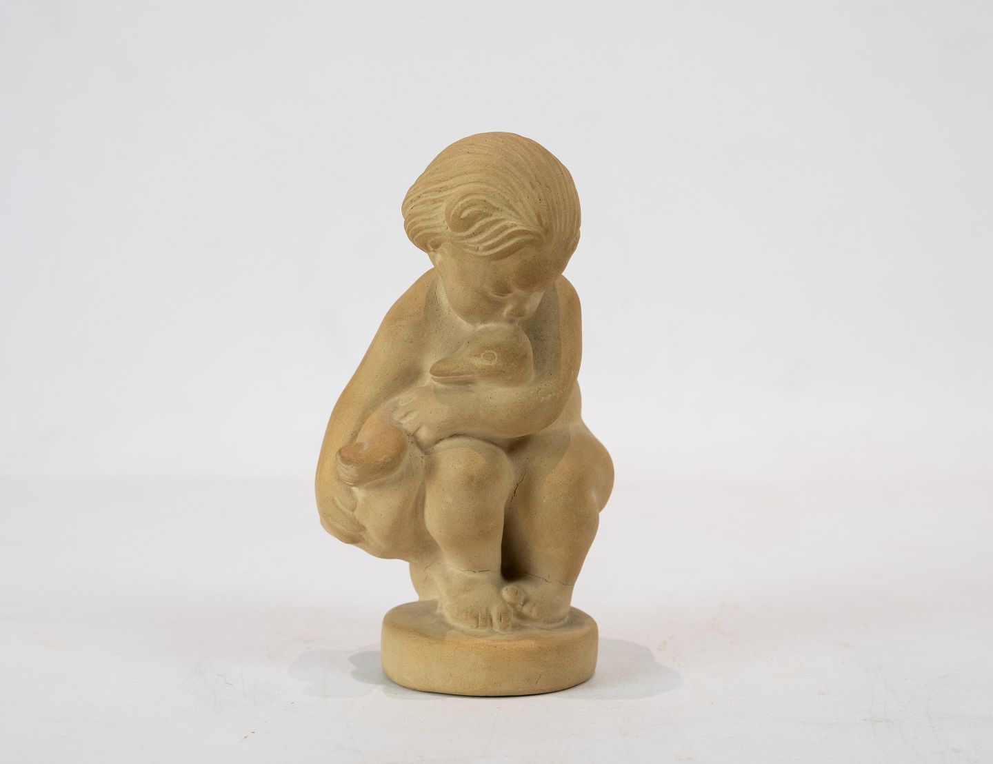 Clay Figure Calls Leda And The Swan By Herman A. Kähler.