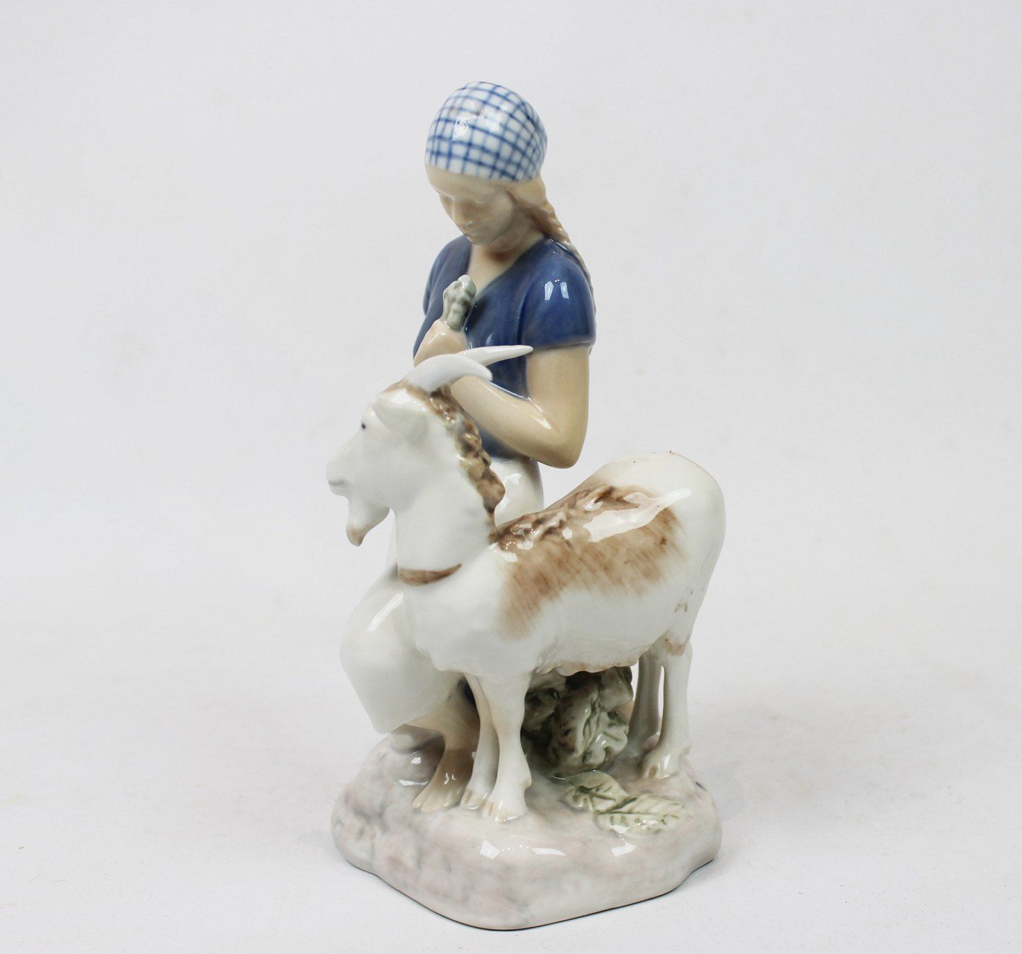 Porcelain Figurine Of Girl With Goat, No .: 2180 Design By Axel Loche For B&G. photo furniture