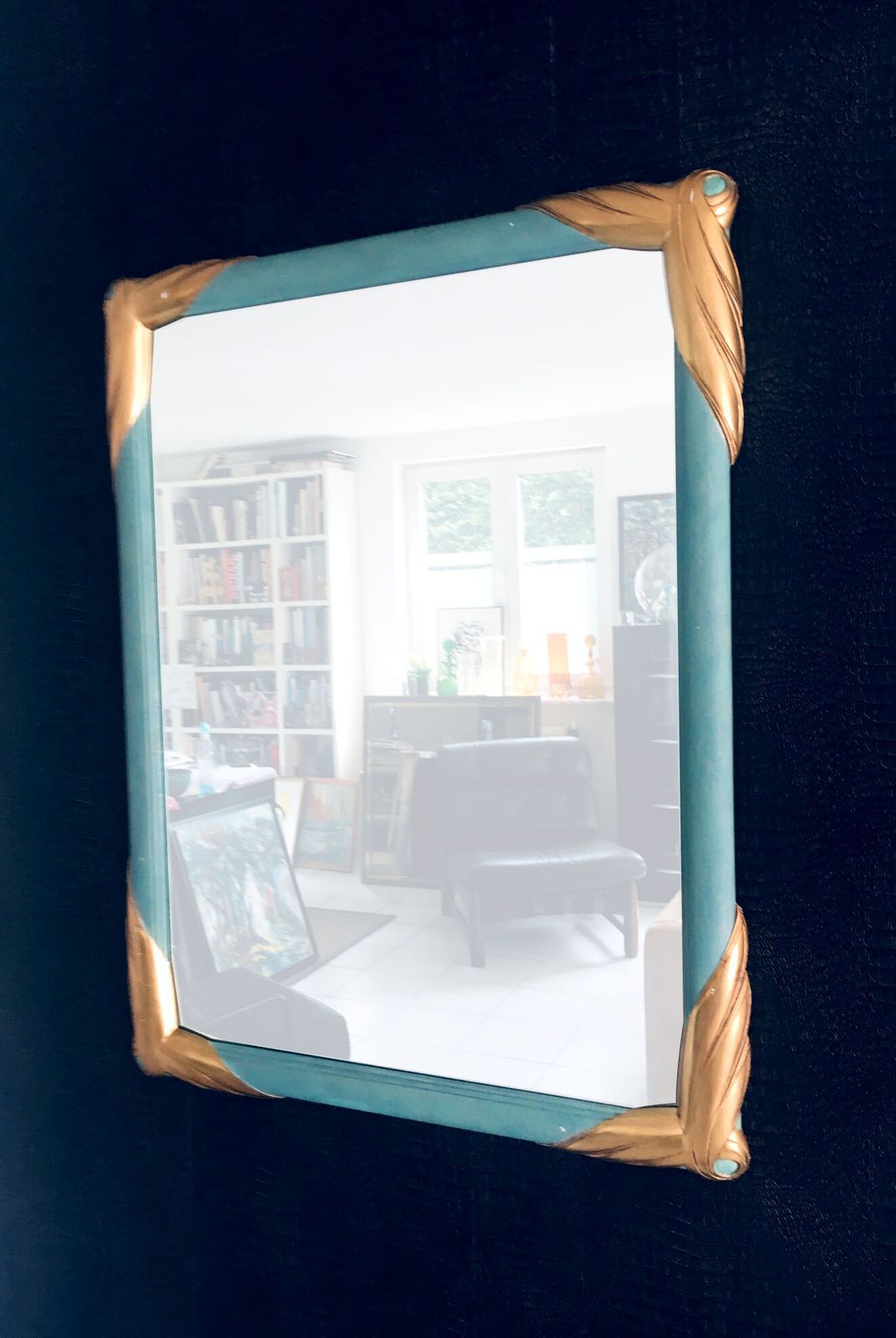Xl Hollywood Regency Stijl Ingelijste Spiegel Van Deknudt Mirrors, België, Jaren 1970 photo for sale