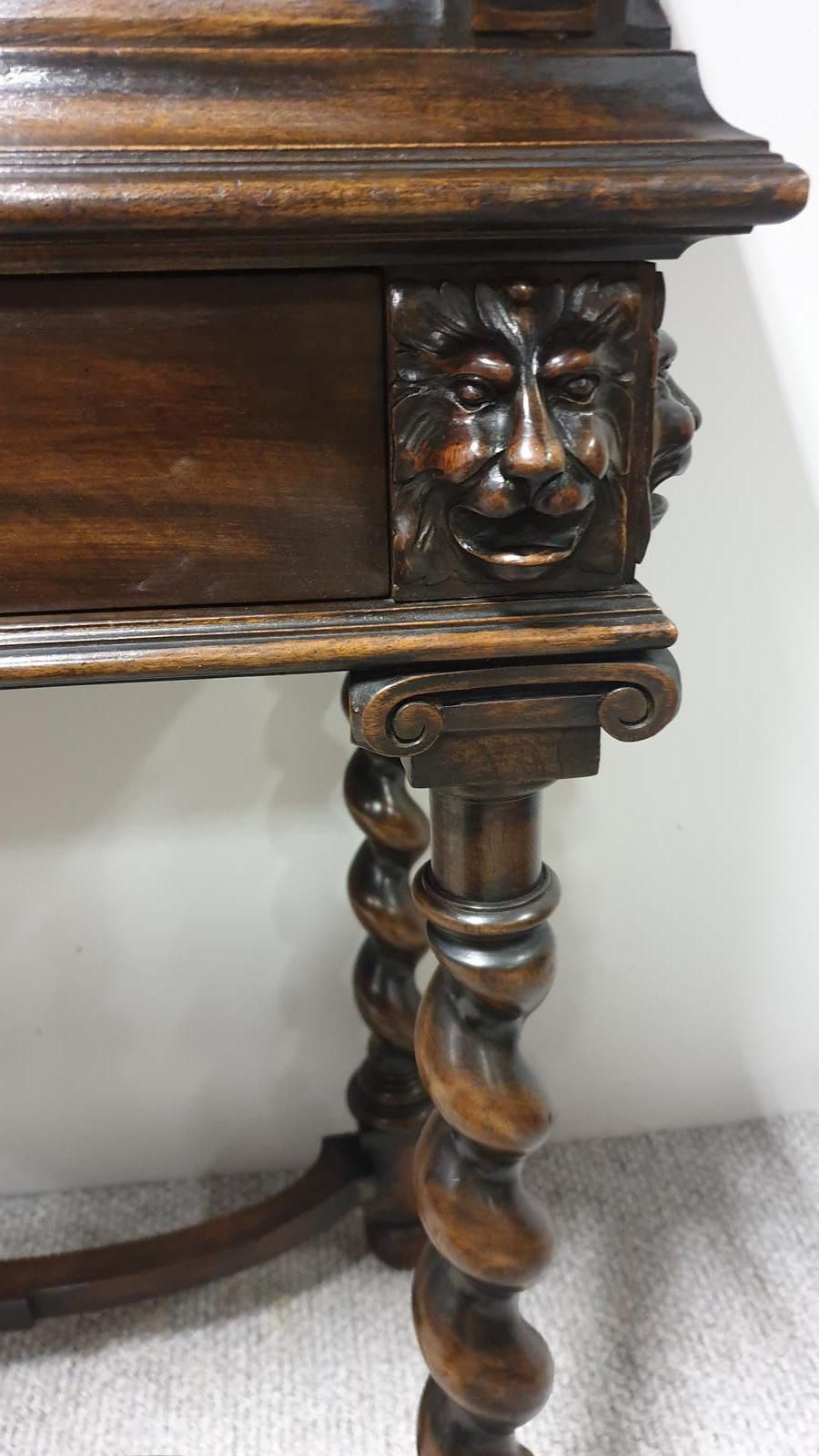Superb Walnut Cabinet On Stand photo vintage