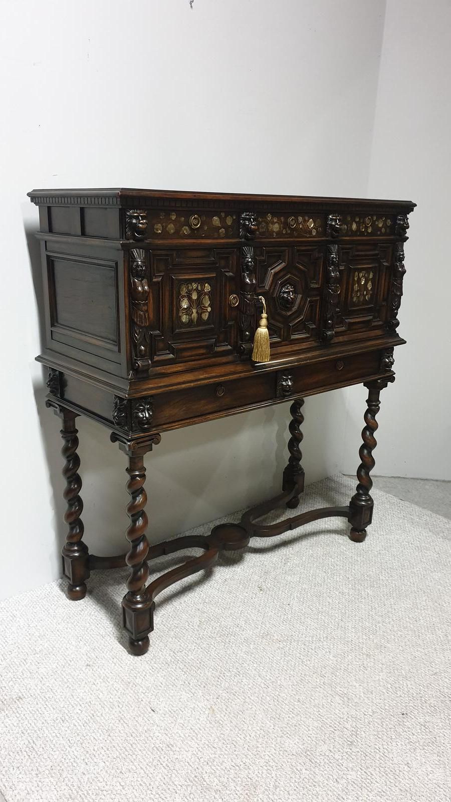photo furniture Superb Walnut Cabinet On Stand