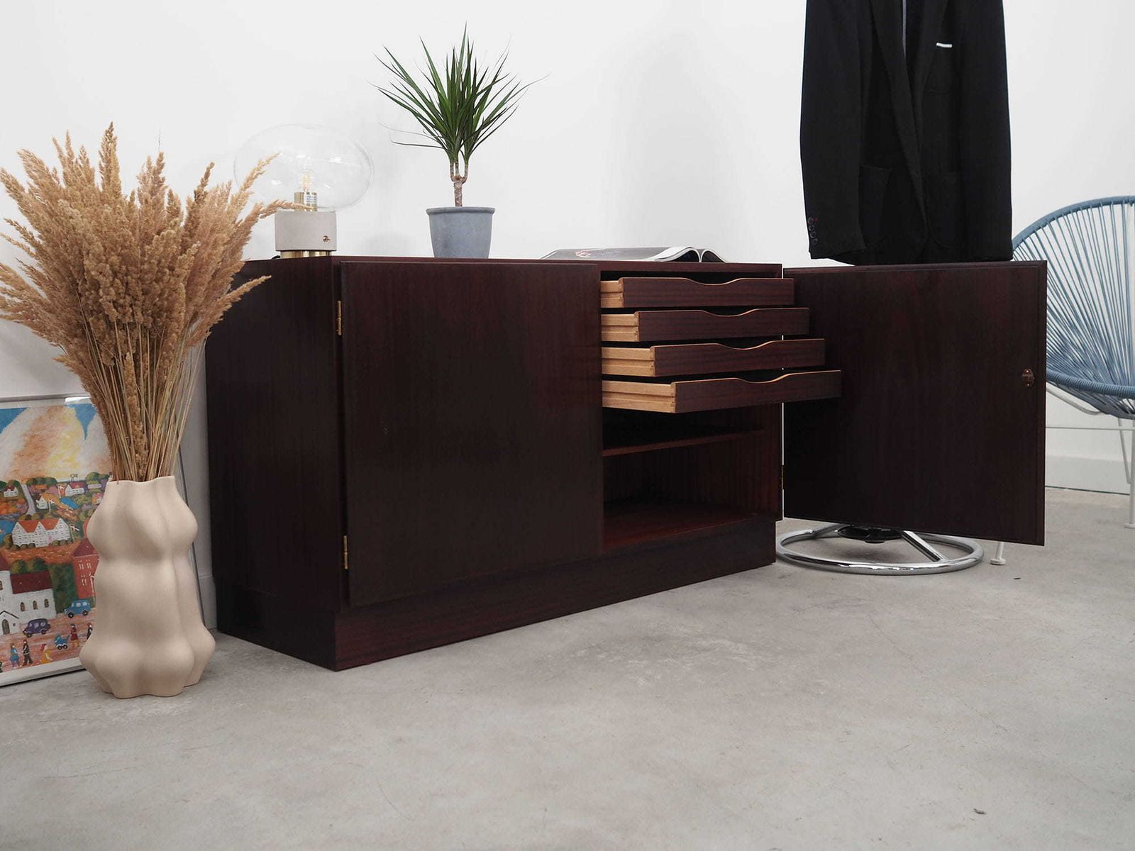 Mahonie Dressoir, Deens Design, Ca. Jaren 1960, Fabrikant: Omann Jun photo vinterior
