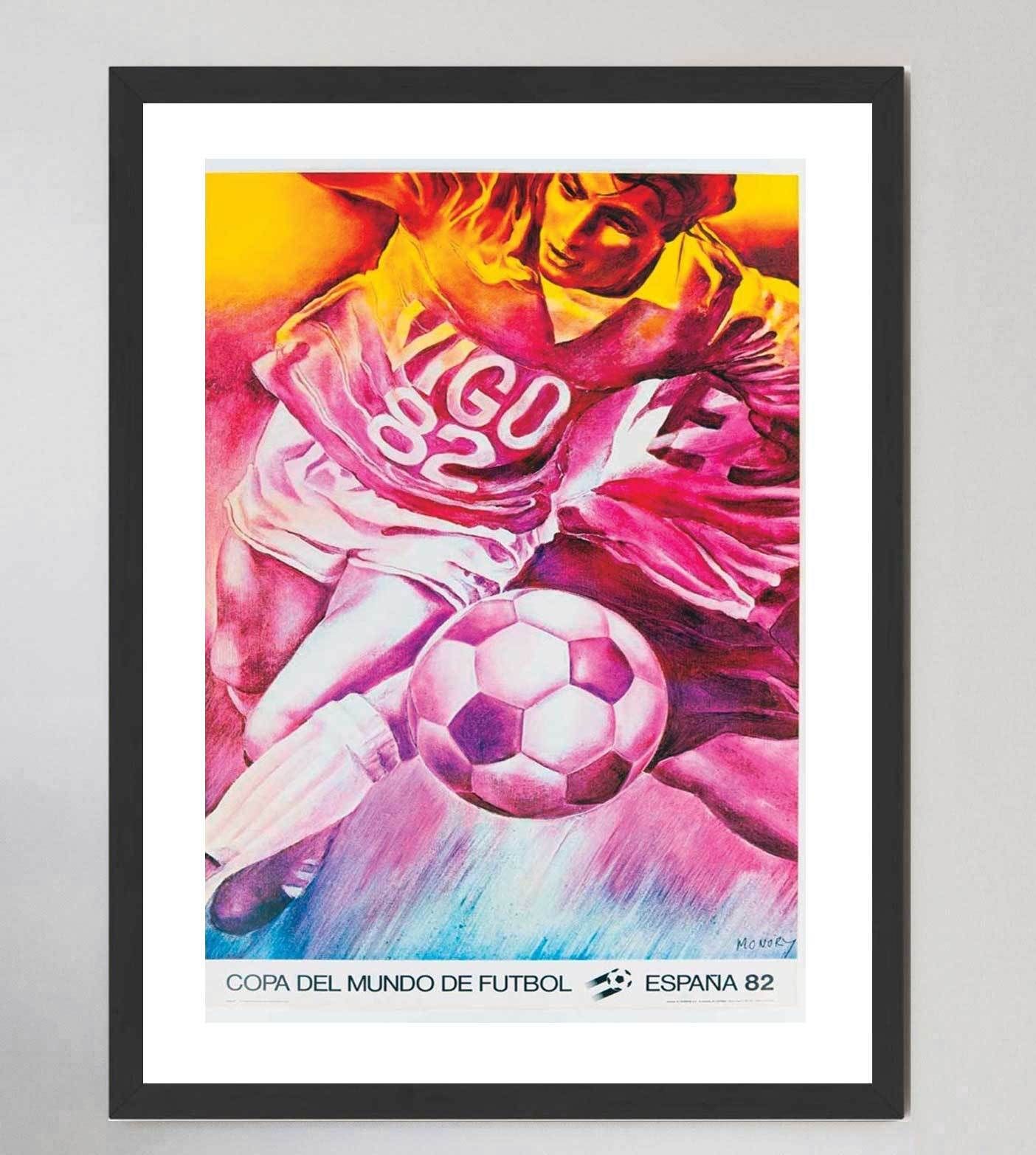 1982 World Cup Spain Vigo Original Vintage Poster photo furniture