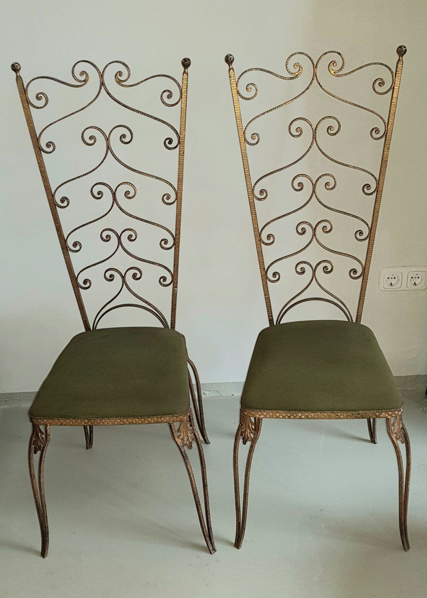 Italian Side Chairs By Pier Luigi Colli, 1950s, Set Of 2