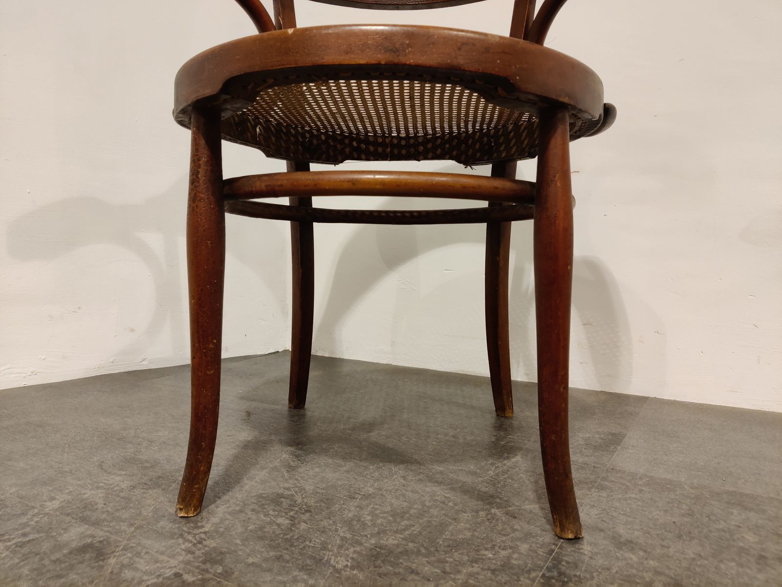 Antique Bentwood Armchair Or Bistro Chair, 1950s photo for sale