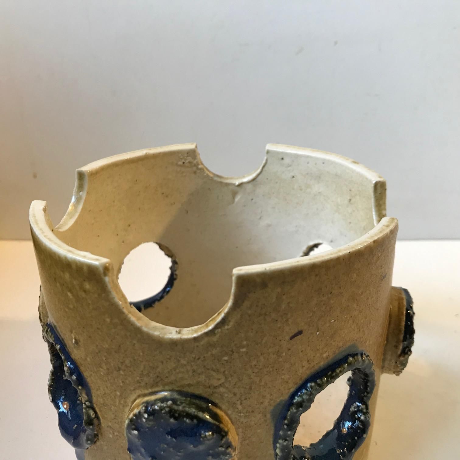 Italian Brutalist Ceramic Planter, 1970s photo Garden Decor