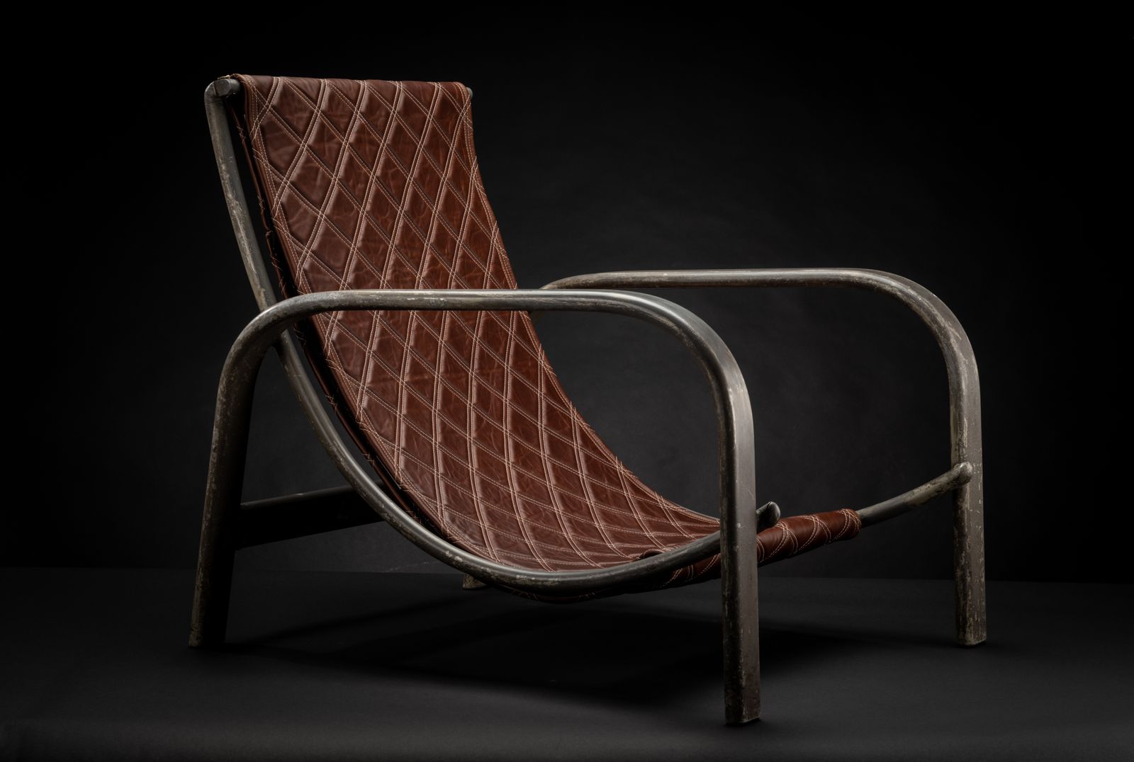 photo buy The One Of A Kind World War One 'Blimp' Airframe Leather Sling Chair, Made From An Original 1917 Airship Frame With Incredible Provenance..