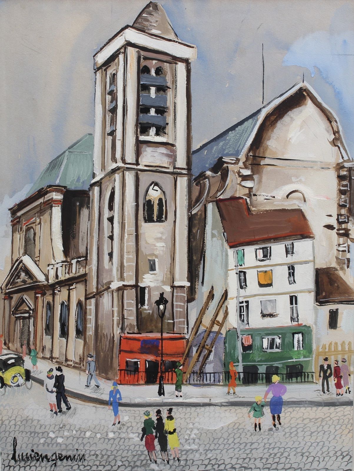 'Church Of Saint Nicolas Du Chardonnet In Paris' By Lucien Génin (Circa 1930s) photo furniture