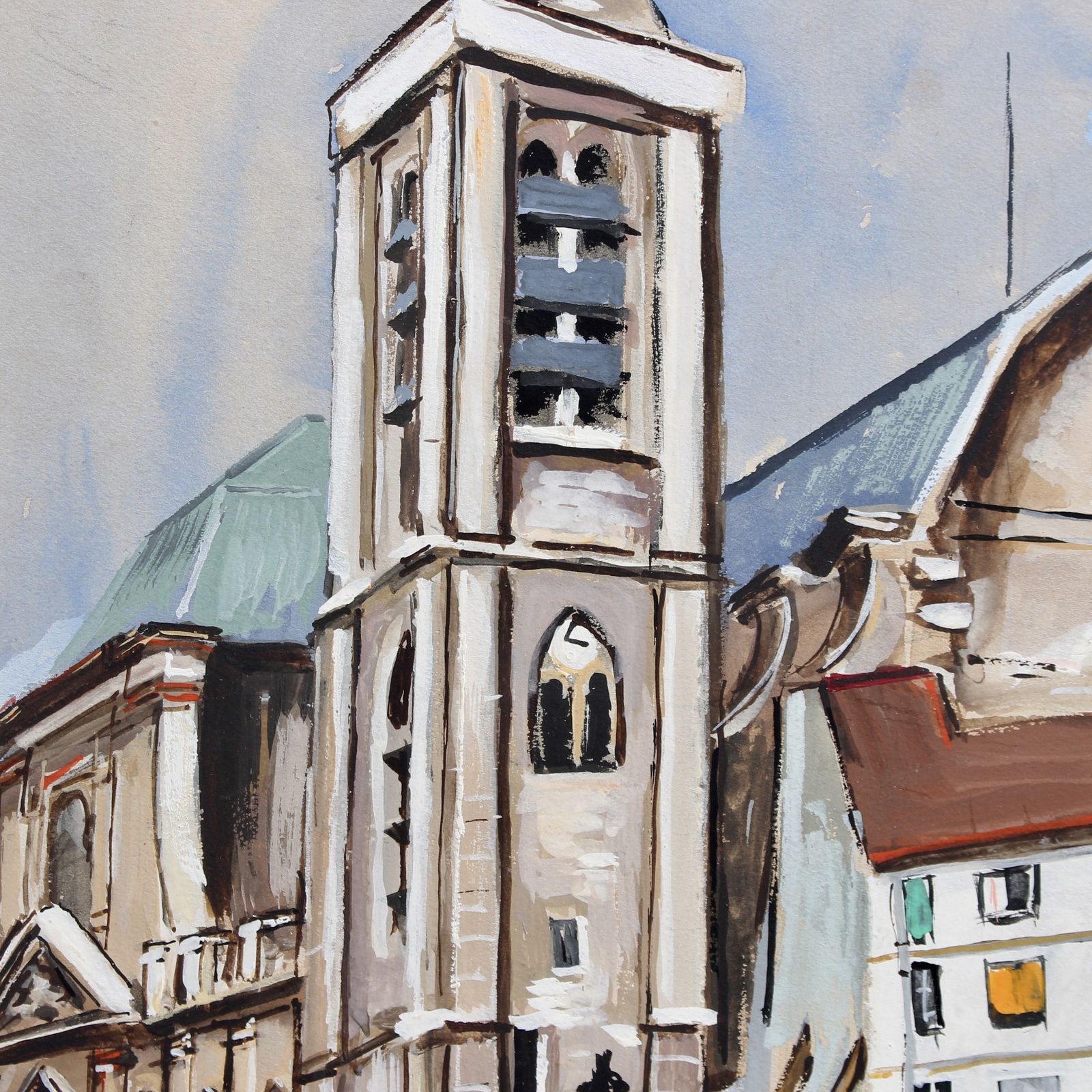 'Church Of Saint Nicolas Du Chardonnet In Paris' By Lucien Génin (Circa 1930s) photo vintage