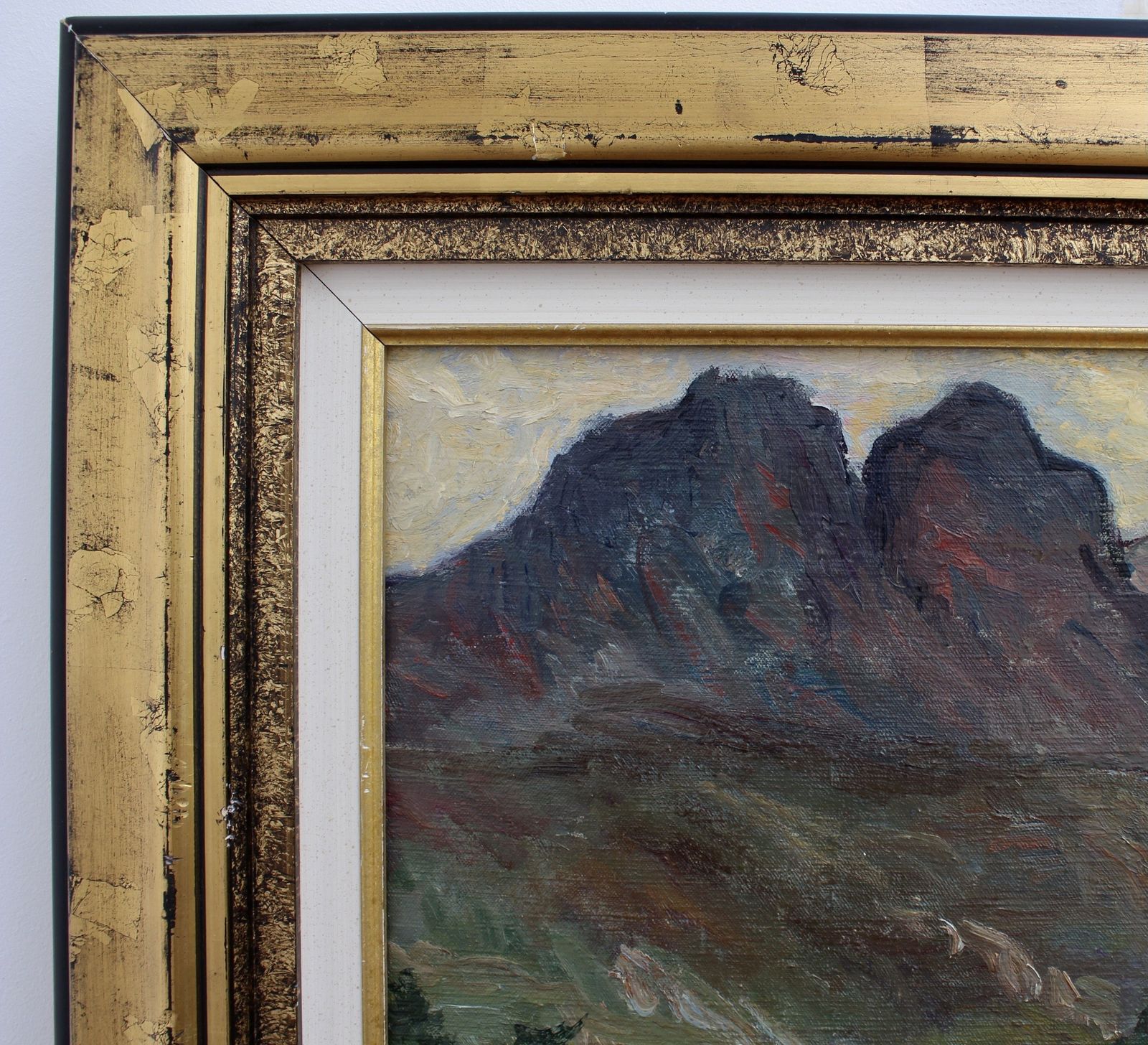 'Mountain Landscape' By Louise Jeanne Cottard Fossey (Circa 1950s) photo 1500.0