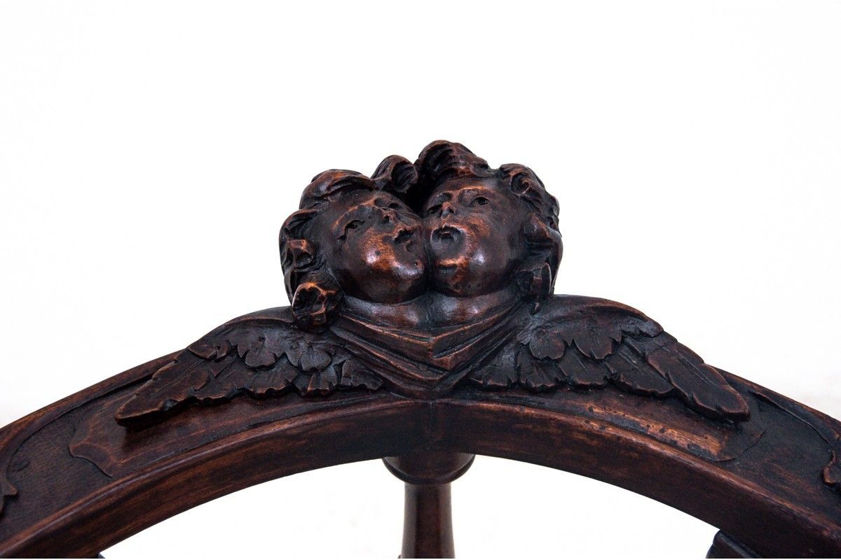 Historic Horn Armchair, Western Europe, Turn Of The 19th And 20th Centuries. photo vinterior