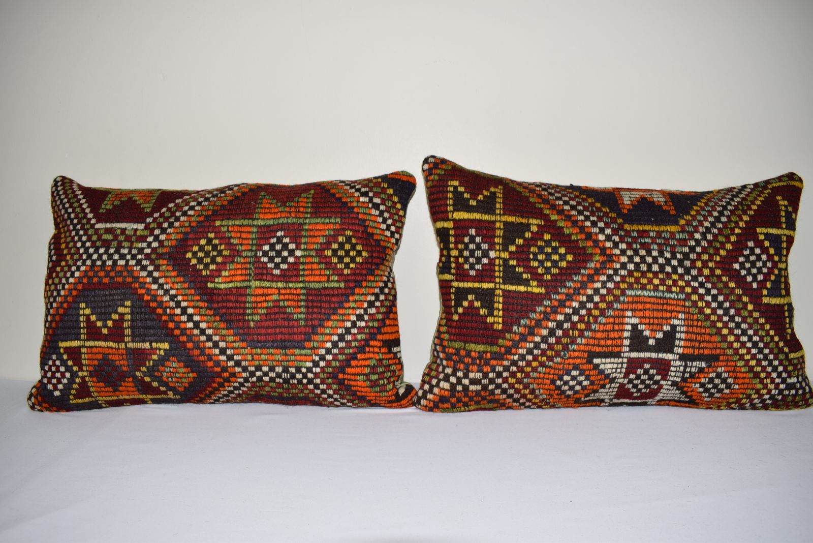 Turkish Kilim Cushion Covers, Set Of 2 40x60 Cm