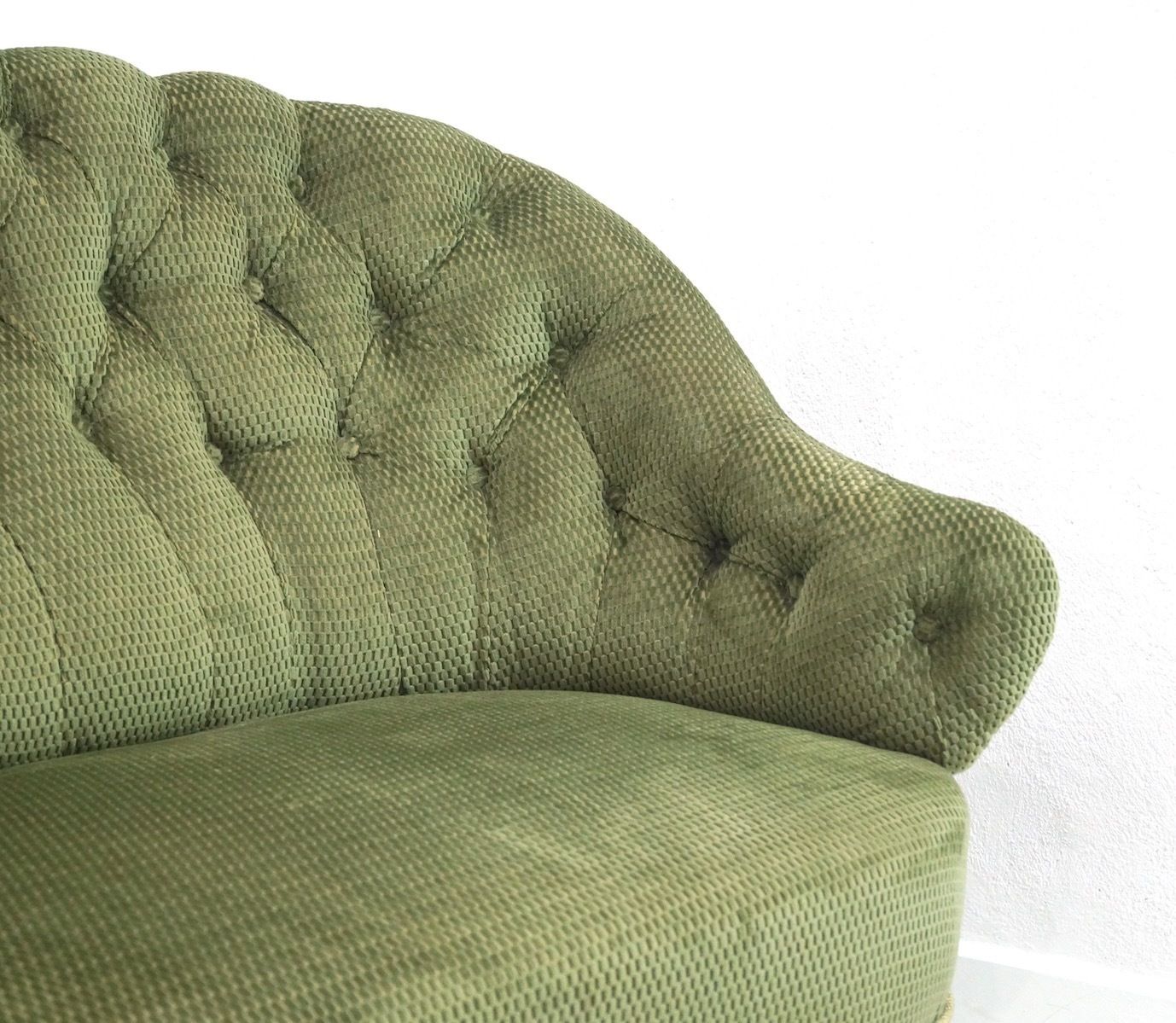 An Antique French Napoleon III Buttoned Two Seater Sofa photo 1410.0