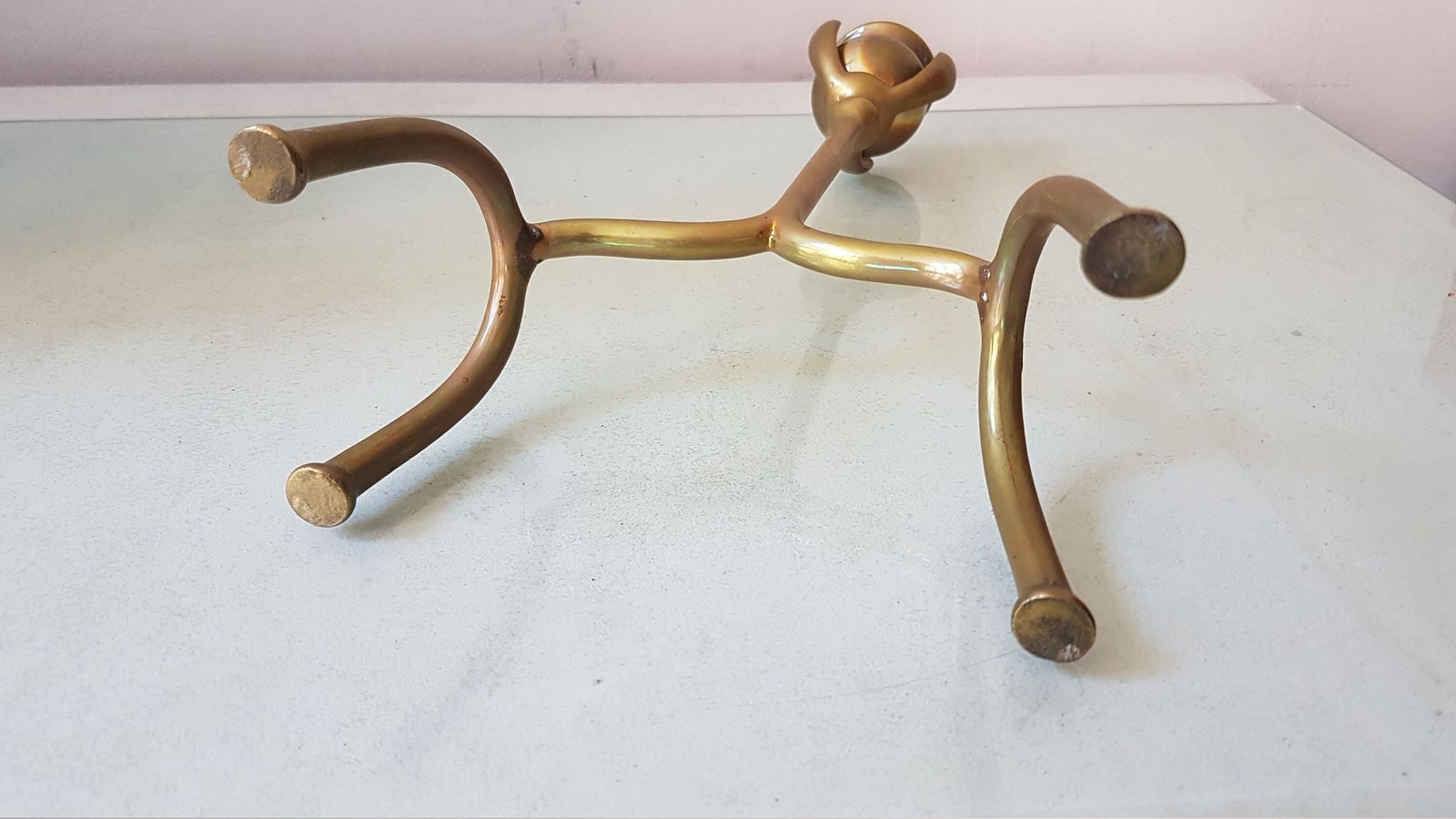 Brass Candle Holder In The Arts & Craft Style, Was Benson Style photo vintage