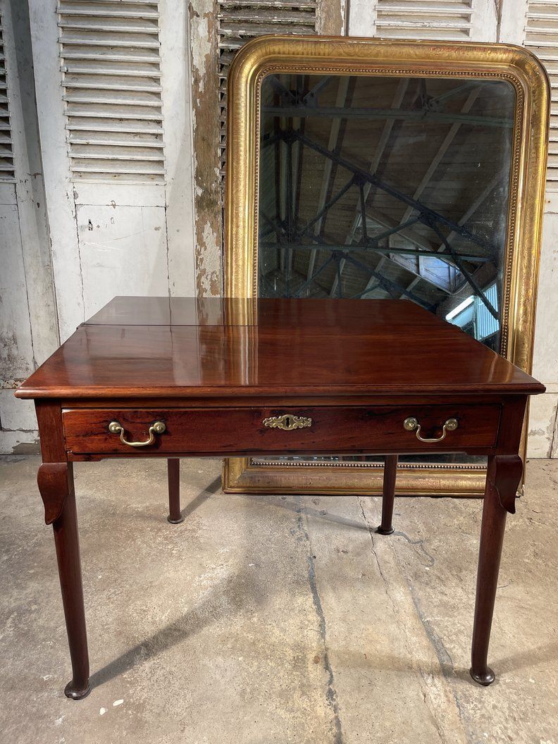 Georgian Cuban Mahogany Card  Extending  Table photo 495.0