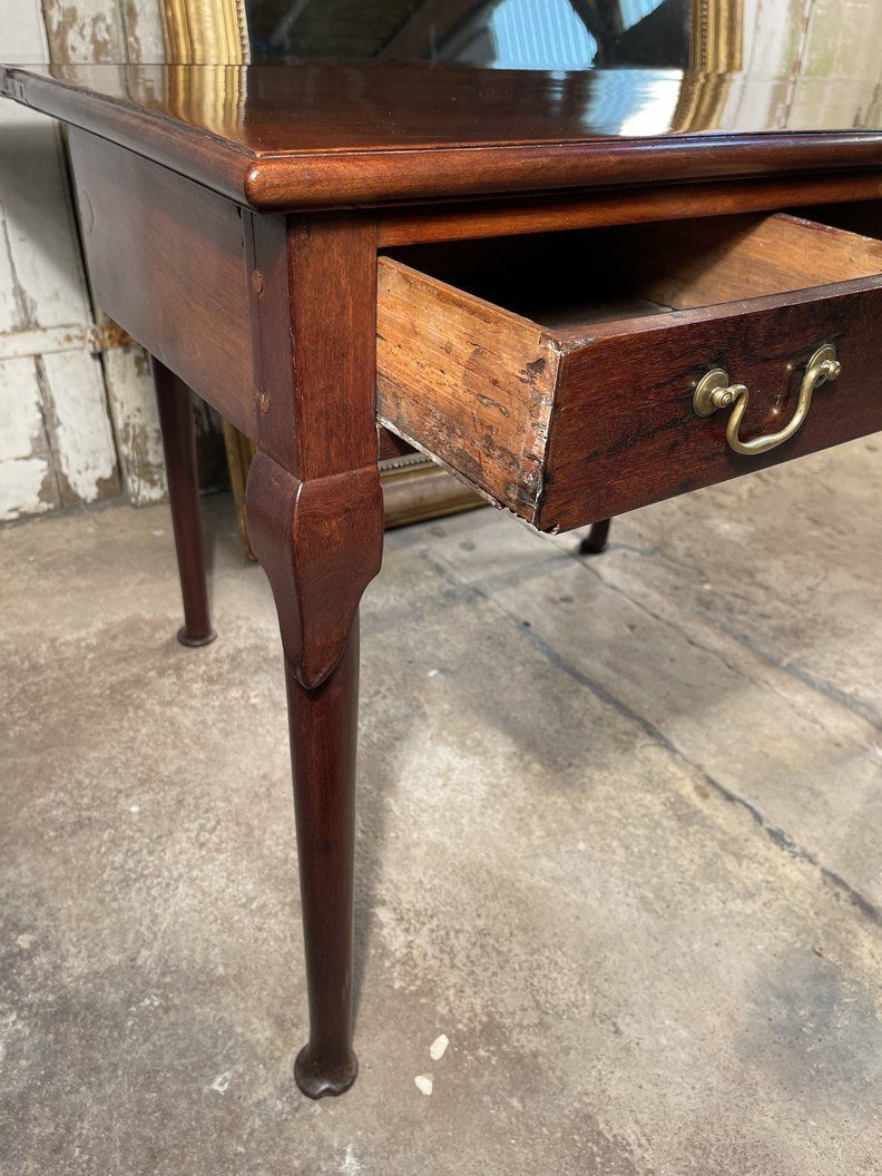 photo for sale Georgian Cuban Mahogany Card  Extending  Table