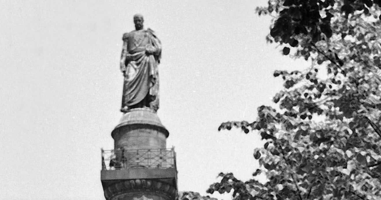 Karl Heinrich Lämmel Ludwig's Column At Luisenplatz Square At Darmstadt, Germany 1938 Printed Later 1938/2021 photo for sale