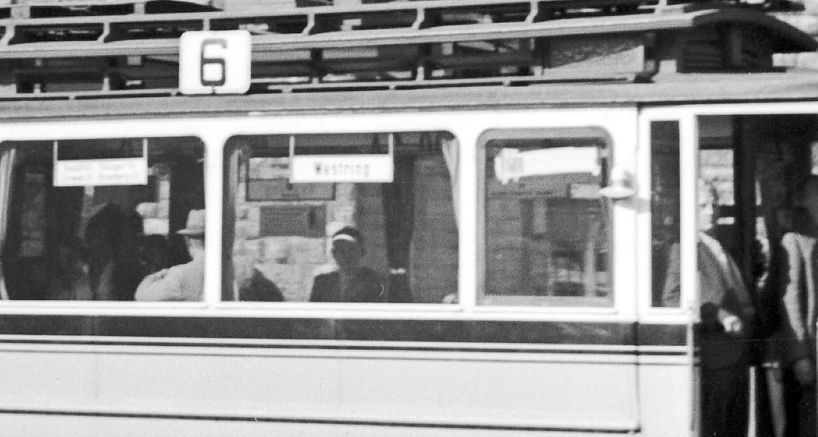 Tram Line No. 6 In Front Of Main Station, Stuttgart Germany Karl Heinrich Lämmel photo for sale