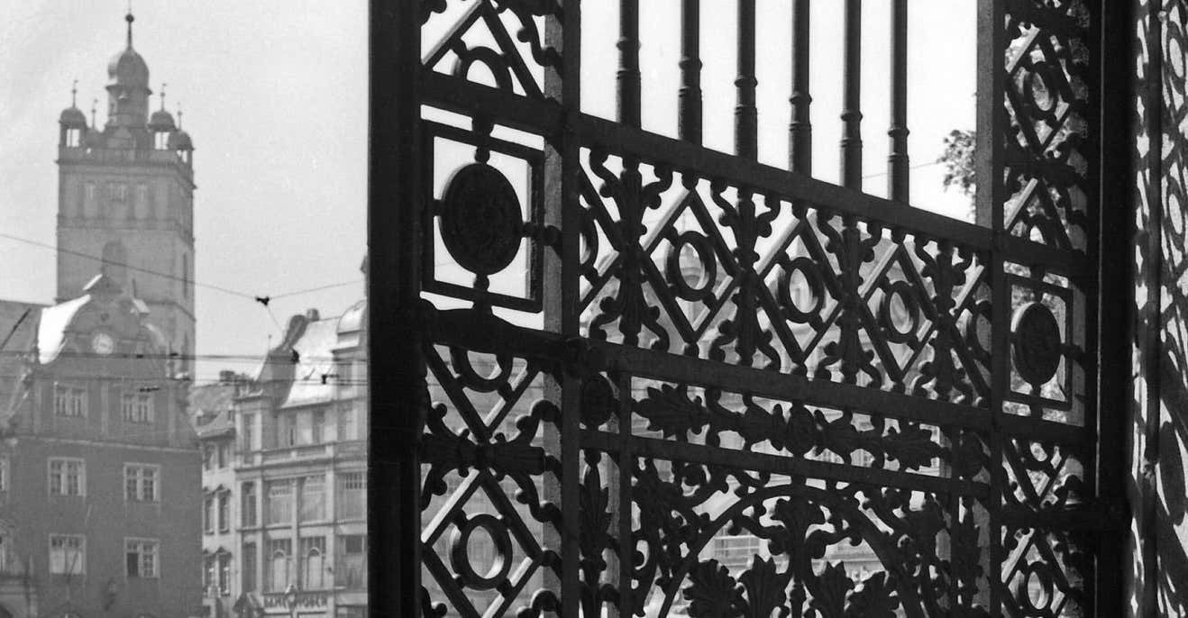 Karl Heinrich Lämmel Shadows With Iron Gate Residence Castle Darmstadt, Germany 1938 Printed Later 1938/2021 photo furniture