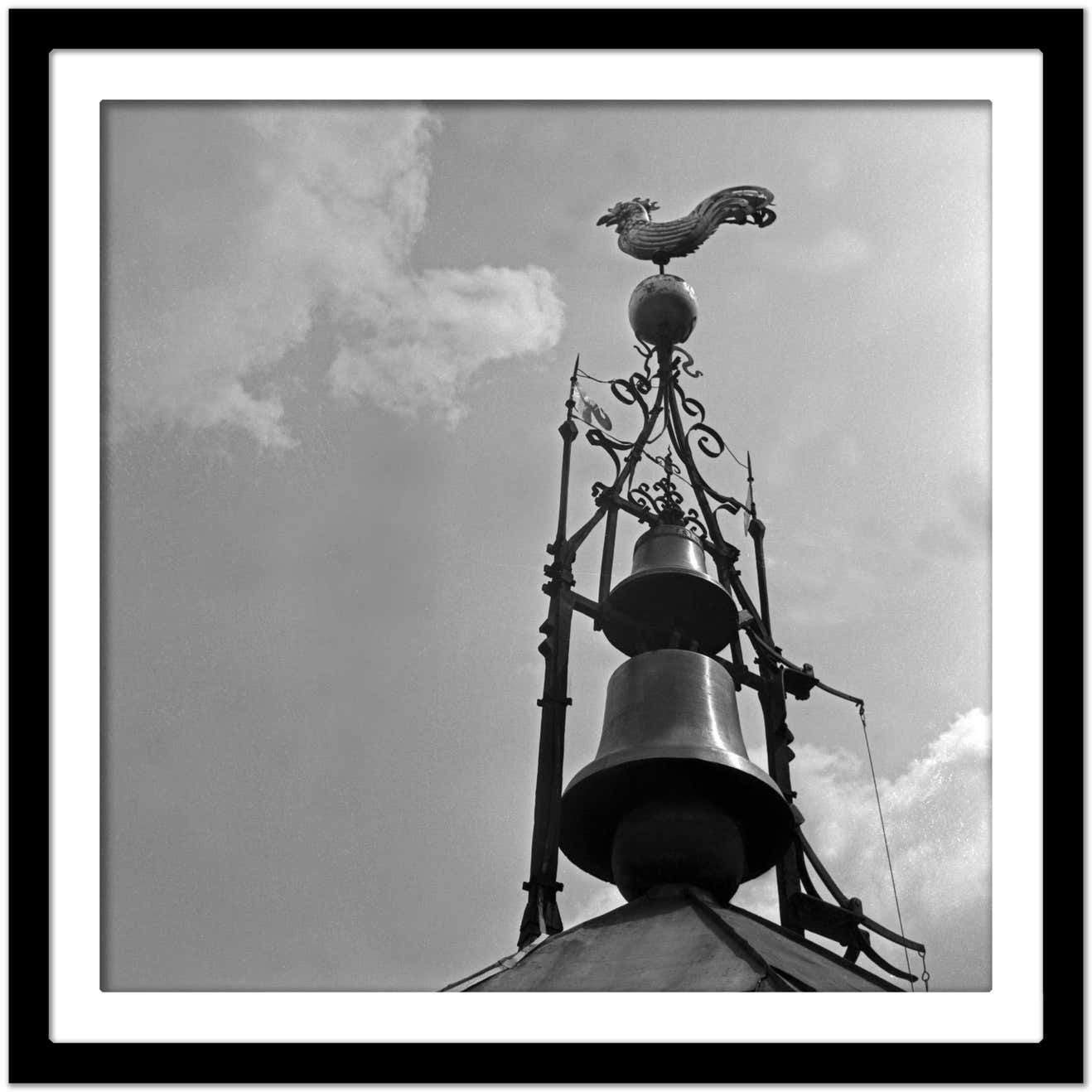 Karl Heinrich Lämmel Weather Vane Bells At Top Of Belfry Stuttgart, Germany 1935, Printed Later 1935/2021 photo Art
