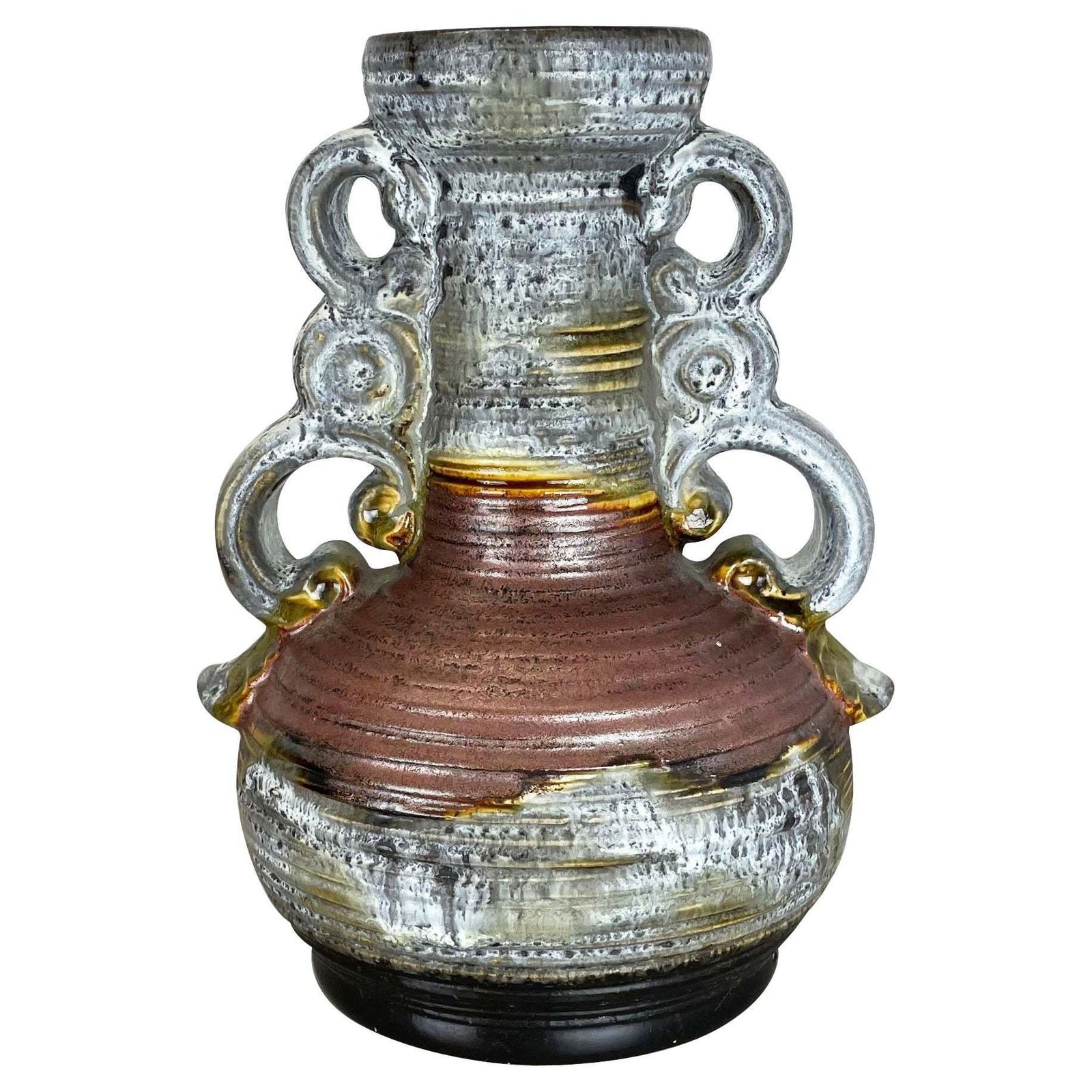 Super Rare Fat Lava Ceramic Pottery Vases By Dümmler And Breiden, Germany, 1970s