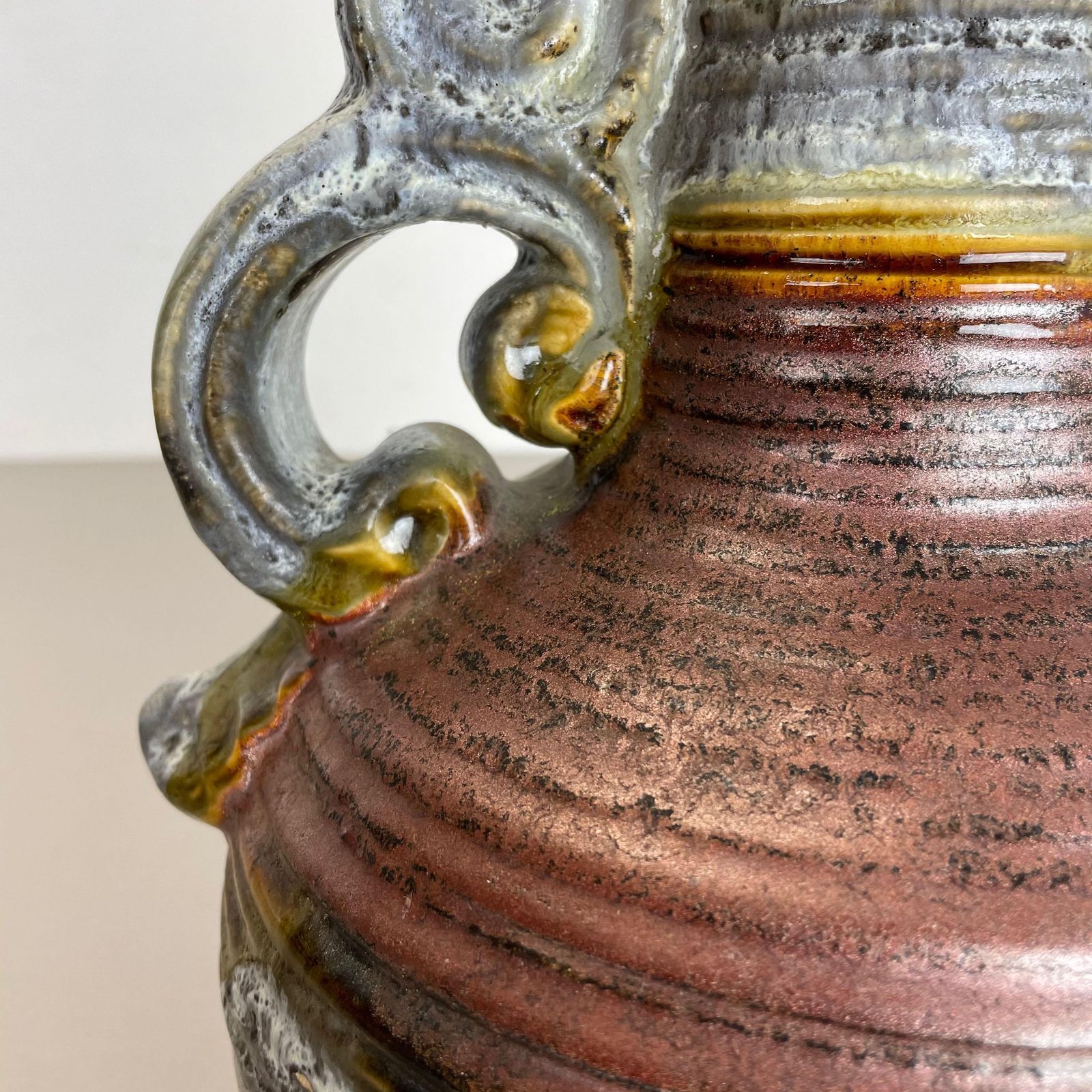 photo for sale Super Rare Fat Lava Ceramic Pottery Vases By Dümmler And Breiden, Germany, 1970s