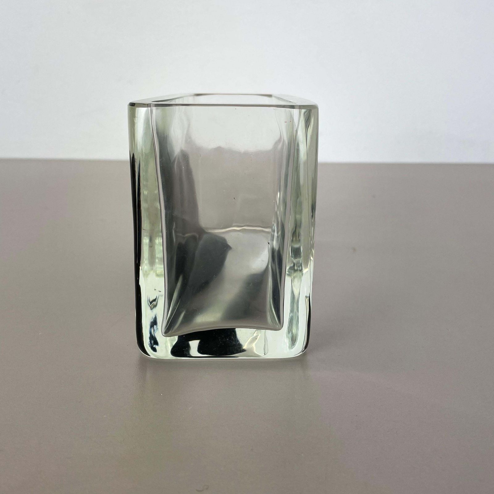 photo vintage New Old Stock Large Murano Glass Vase Antonio Da Ros Cenedese 1970, No.1