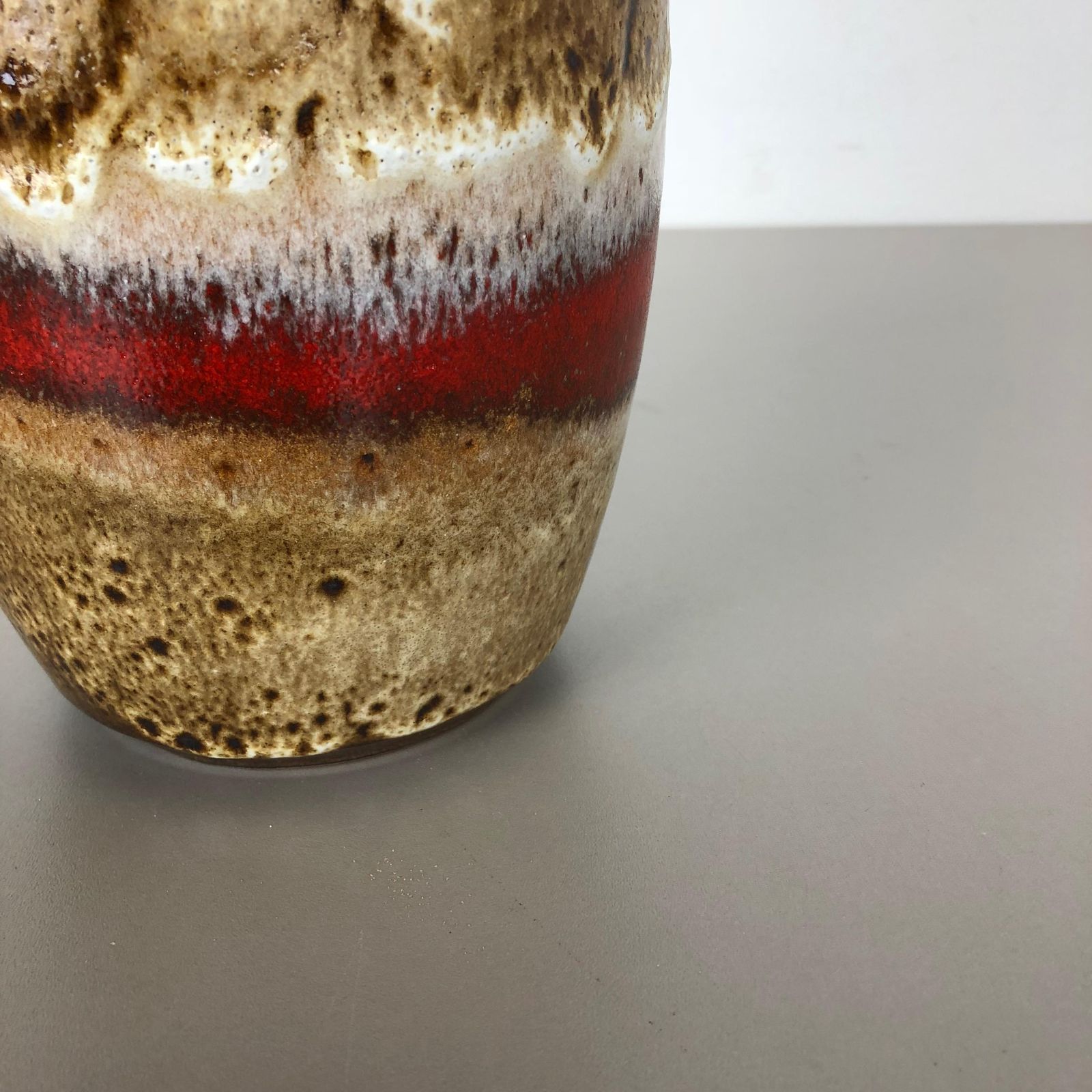 photo for sale Fat Lava Ceramic Pottery Vase Heinz Siery Carstens Tönnieshof, Germany, 1970s