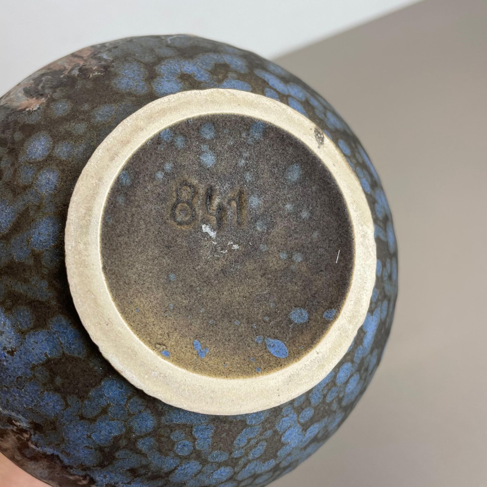 photo vinterior Set Of 2 Pottery Vases Fat Lava Abstract Designed By Ruscha, Germany, 1960s