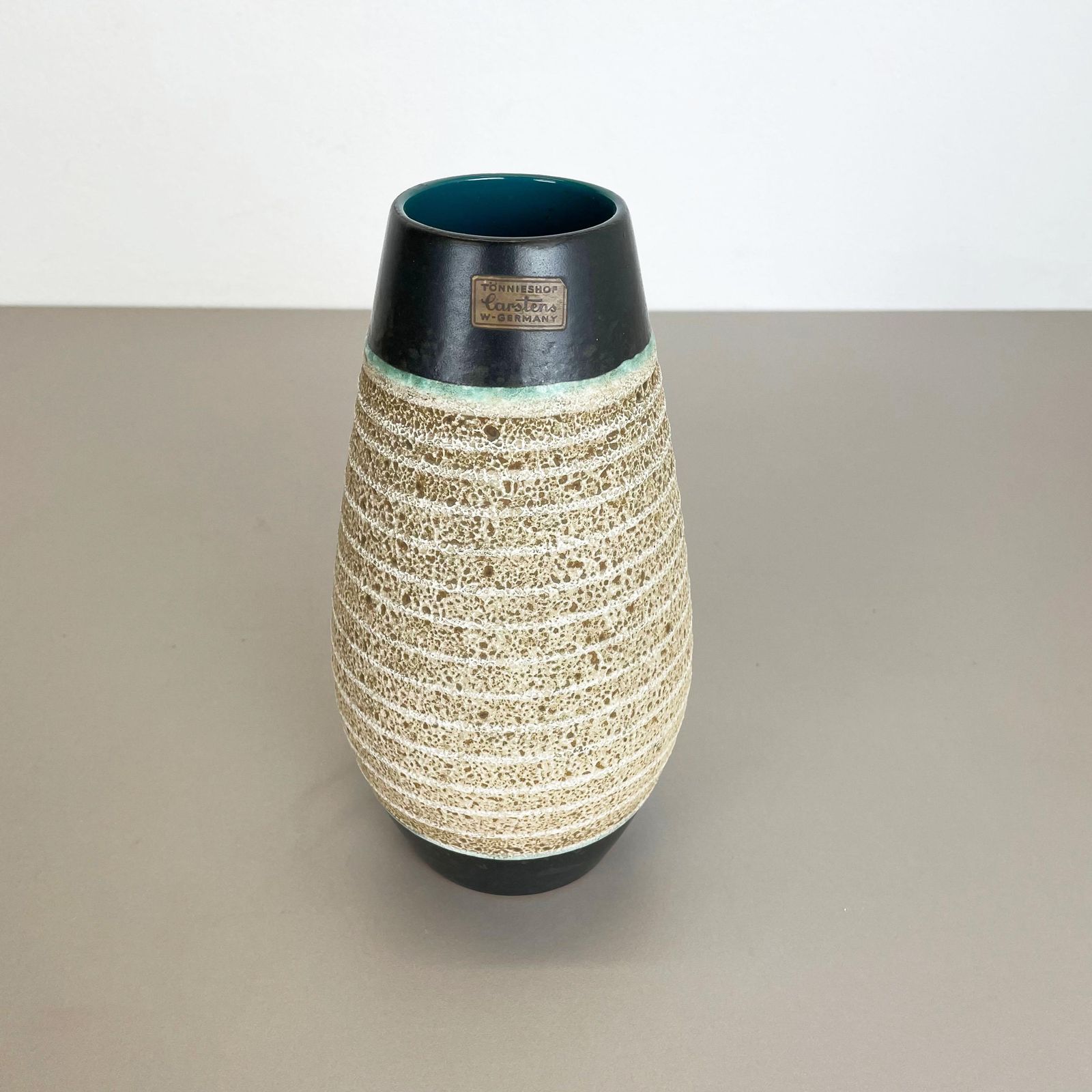 Fat Lava Ceramic Pottery Vase Heinz Siery Carstens Tönnieshof, Germany, 1960s photo for sale