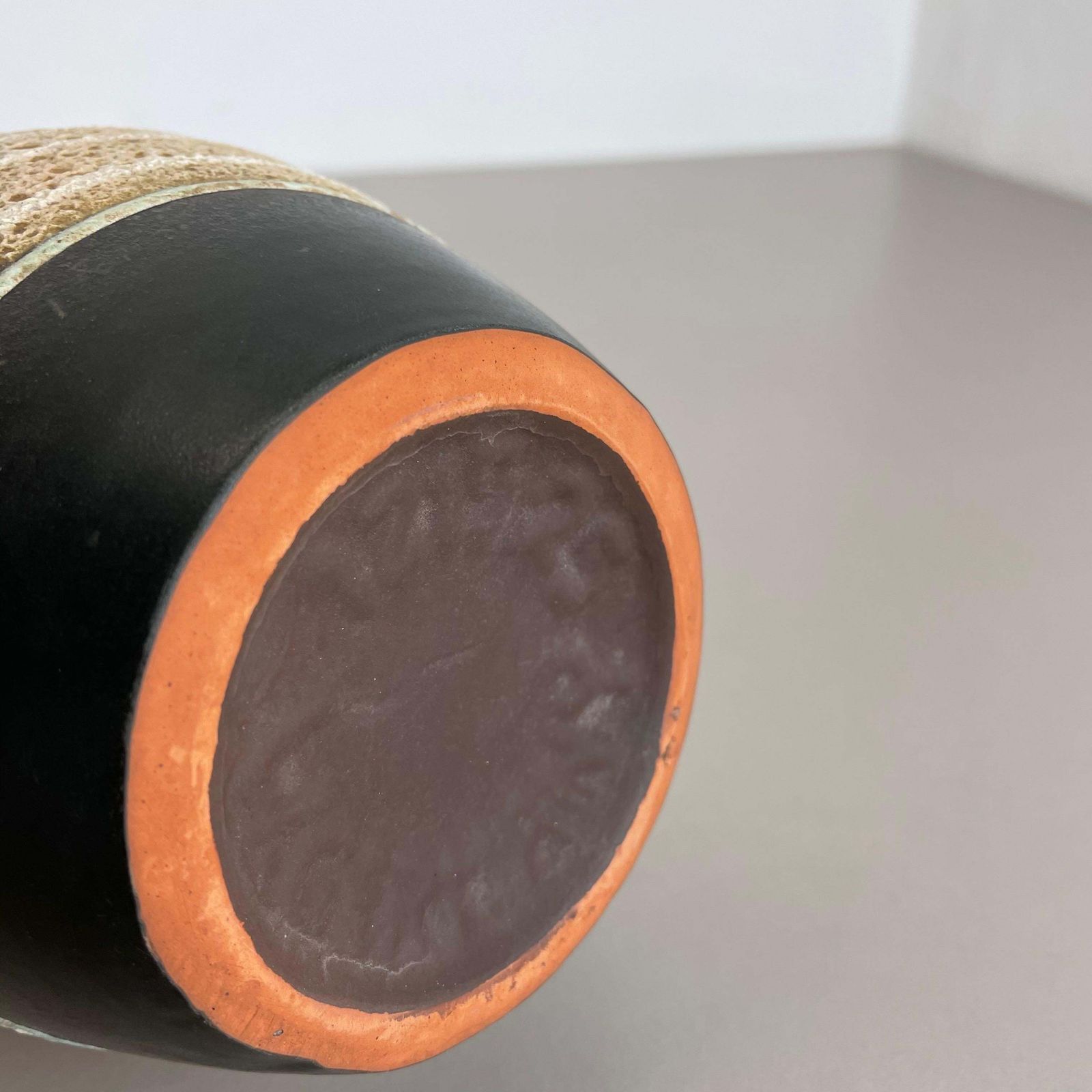 Home Decor Fat Lava Ceramic Pottery Vase Heinz Siery Carstens Tönnieshof, Germany, 1960s photo