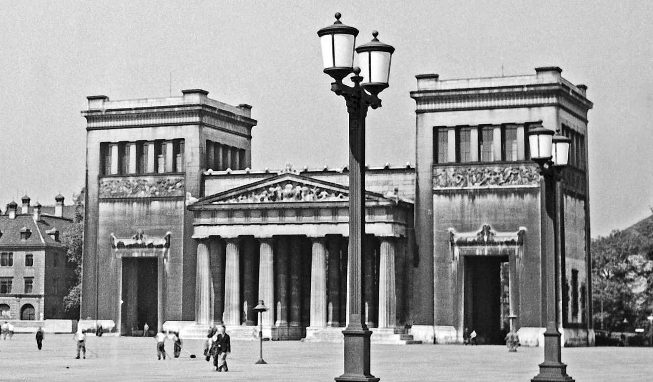 Karl Heinrich Lämmel Temple At The Koenigplatz Square In The City, Munich Germany 1937, Printed Later 1937/2021 photo furniture