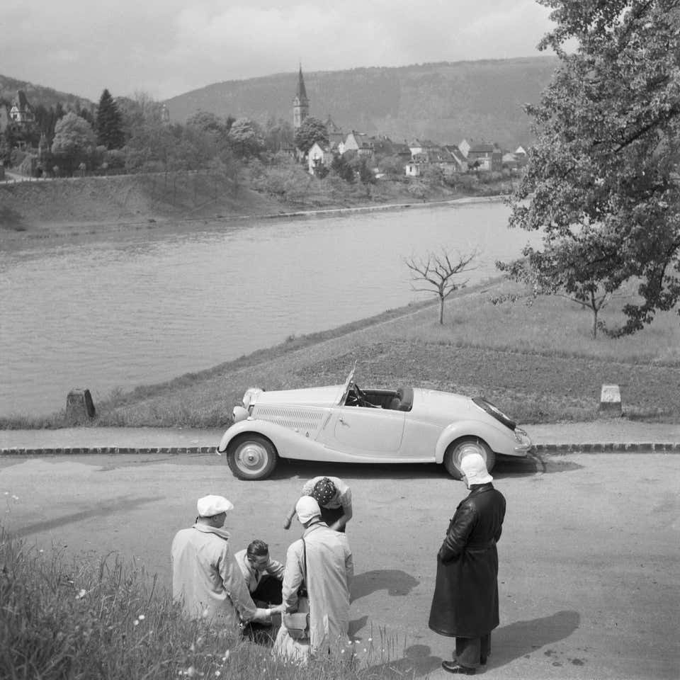 Karl Heinrich Lämmel To Neckargemuend Mercedes Benz Car Near Heidelberg, Germany 1936, Printed Later 1936/2021
