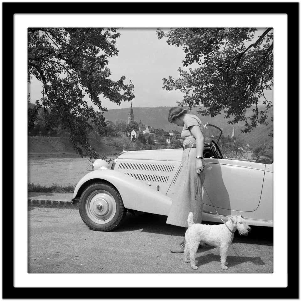 Karl Heinrich Lämmel To Neckargemuend Mercedes Benz Car Near Heidelberg, Germany 1936, Printed Later 1936/2021 photo Art