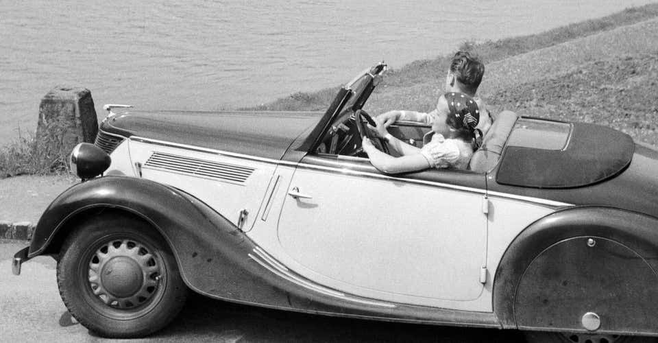 Karl Heinrich Lämmel Giong To Neckargemuend By Car Near Heidelberg, Germany 1936, Printed Later 1936/2021 photo furniture