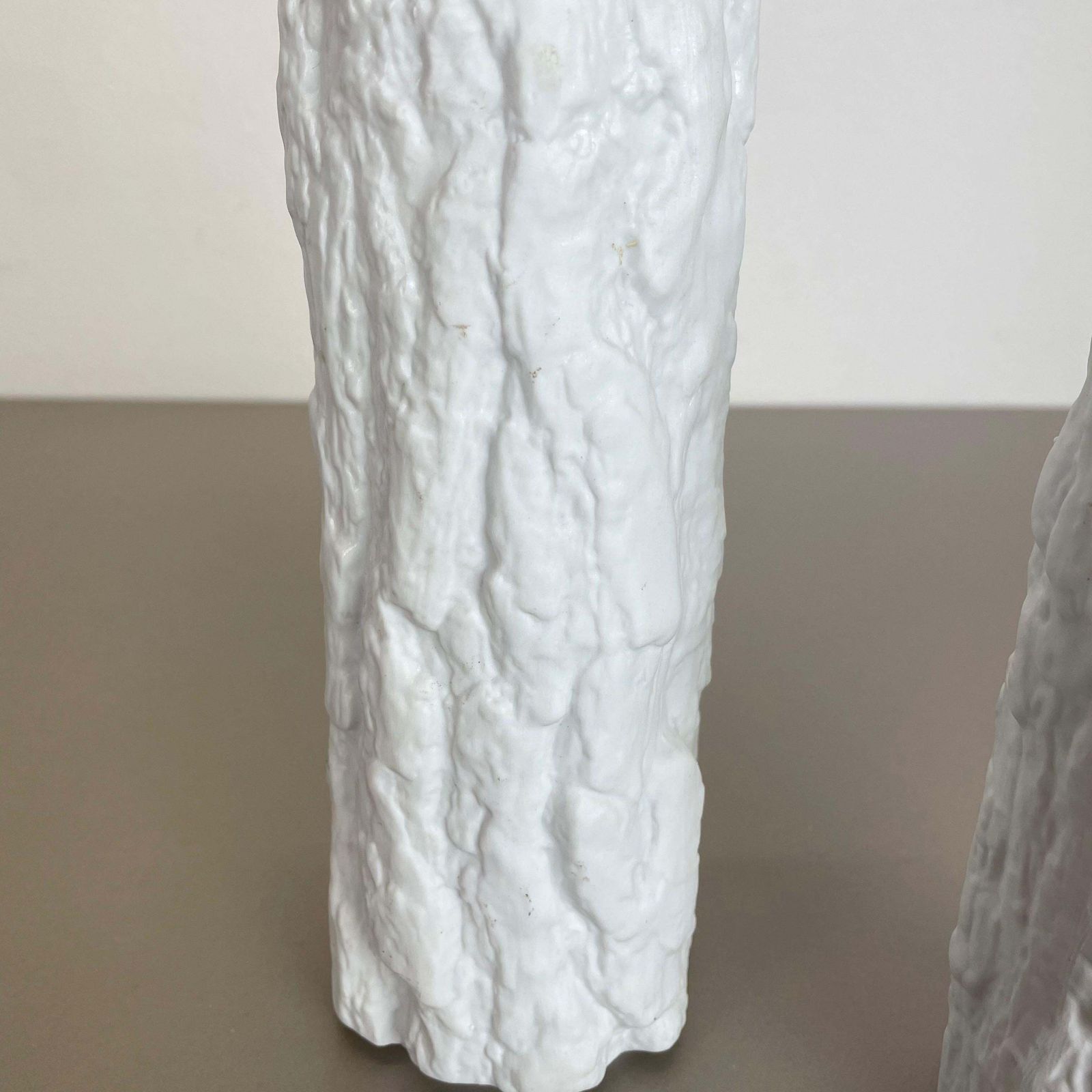 Set Of 2 Porcelain Op Art Brutalist Vase By Bareuther, Bavaria, Germany, 1970s photo vinterior