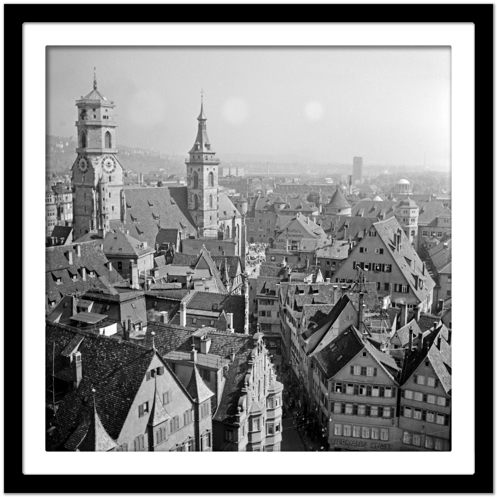 Karl Heinrich Lämmel View From City Hall Belfry To Old City, Stuttgart Germany 1935, Printed Later 1935/2021 photo for sale