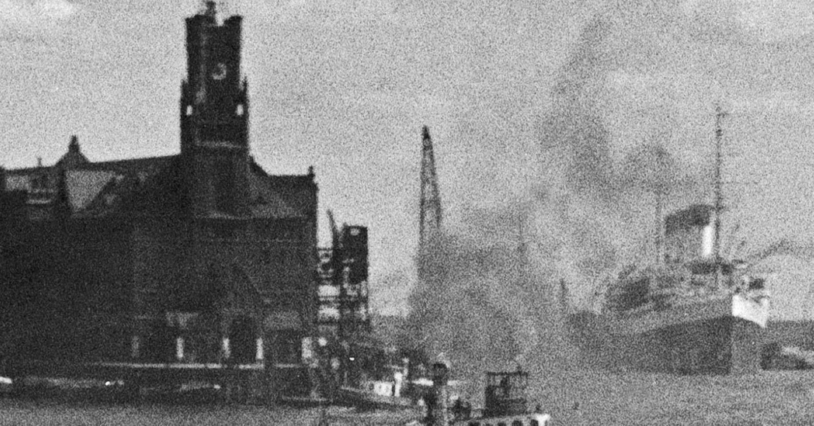 Karl Heinrich Lämmel Ships At Hamburg Harbor, Germany 1937, Printed Later 1937/2021 photo Art
