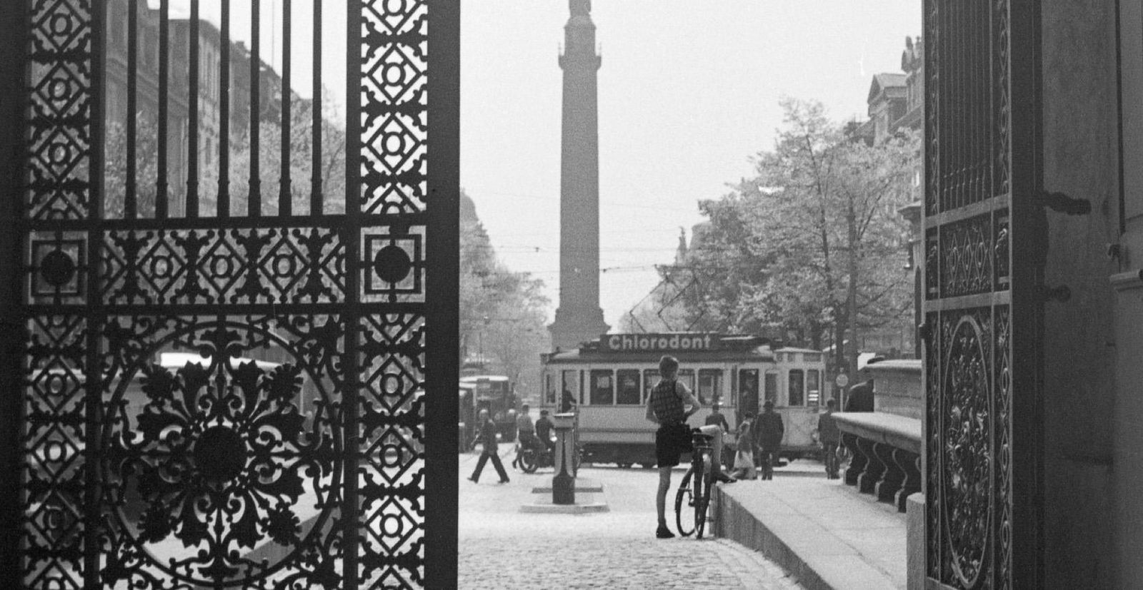 Karl Heinrich Lämmel View From Iron Gate To City Life Darmstadt, Germany 1938 Printed Later 1938/2021 photo furniture