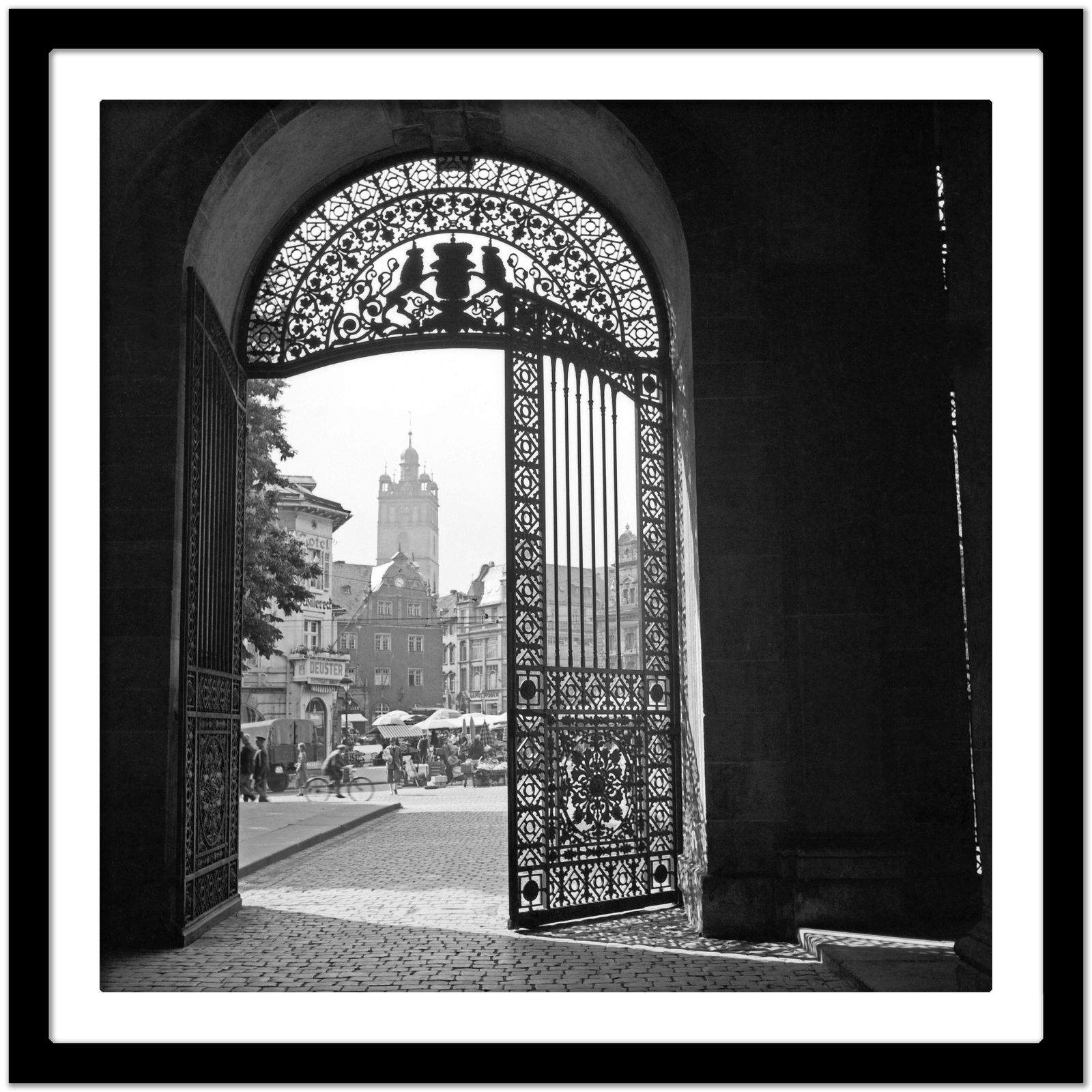 Karl Heinrich Lämmel View Gate Residence Castle To Main Market Darmstadt, Germany 1938 Printed Later 1938/2021 photo Art