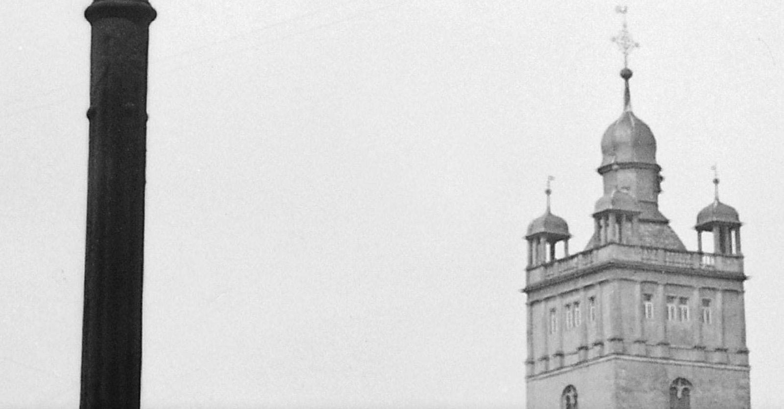 Karl Heinrich Lämmel Street Scene Darmstadt View To Stadtkirche Church, Germany 1938 Printed Later photo for sale
