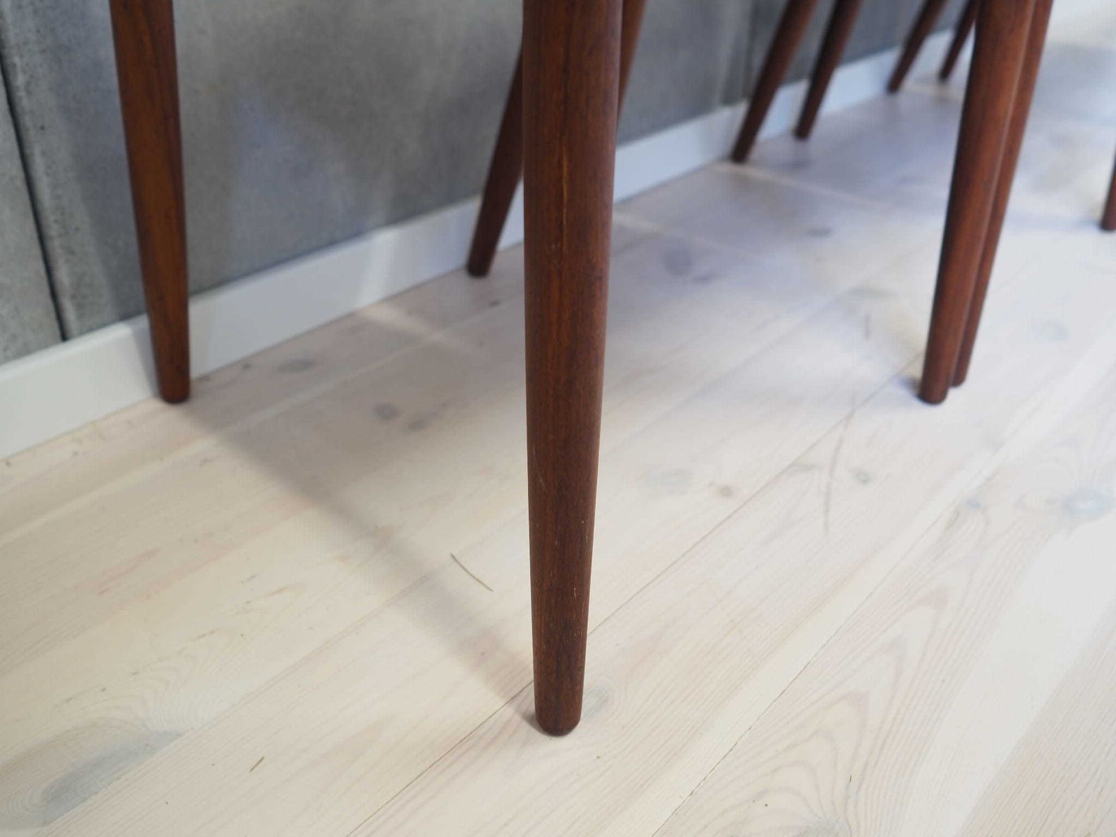 Set Van Vier Vintage Stoelen, Deens Design, Jaren 70, Gemaakt Door Kai Kristiansen photo for sale