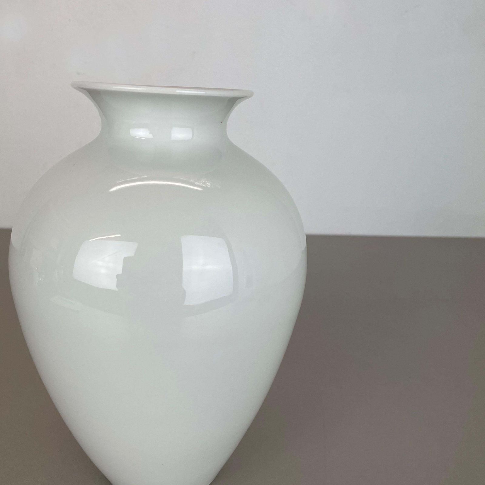 Large Op Art Vase Porcelain German Vase By Fürstenberg Ceramics, Germany, 1970s photo vinterior