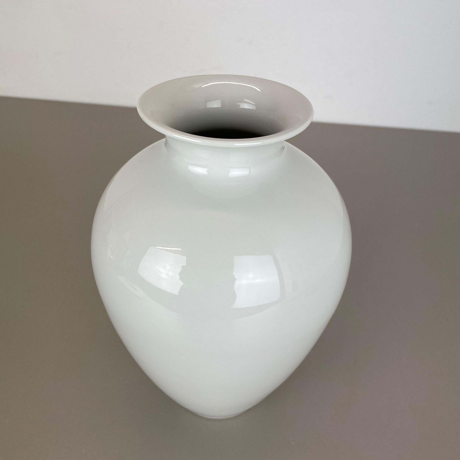 Large Op Art Vase Porcelain German Vase By Fürstenberg Ceramics, Germany, 1970s photo buy