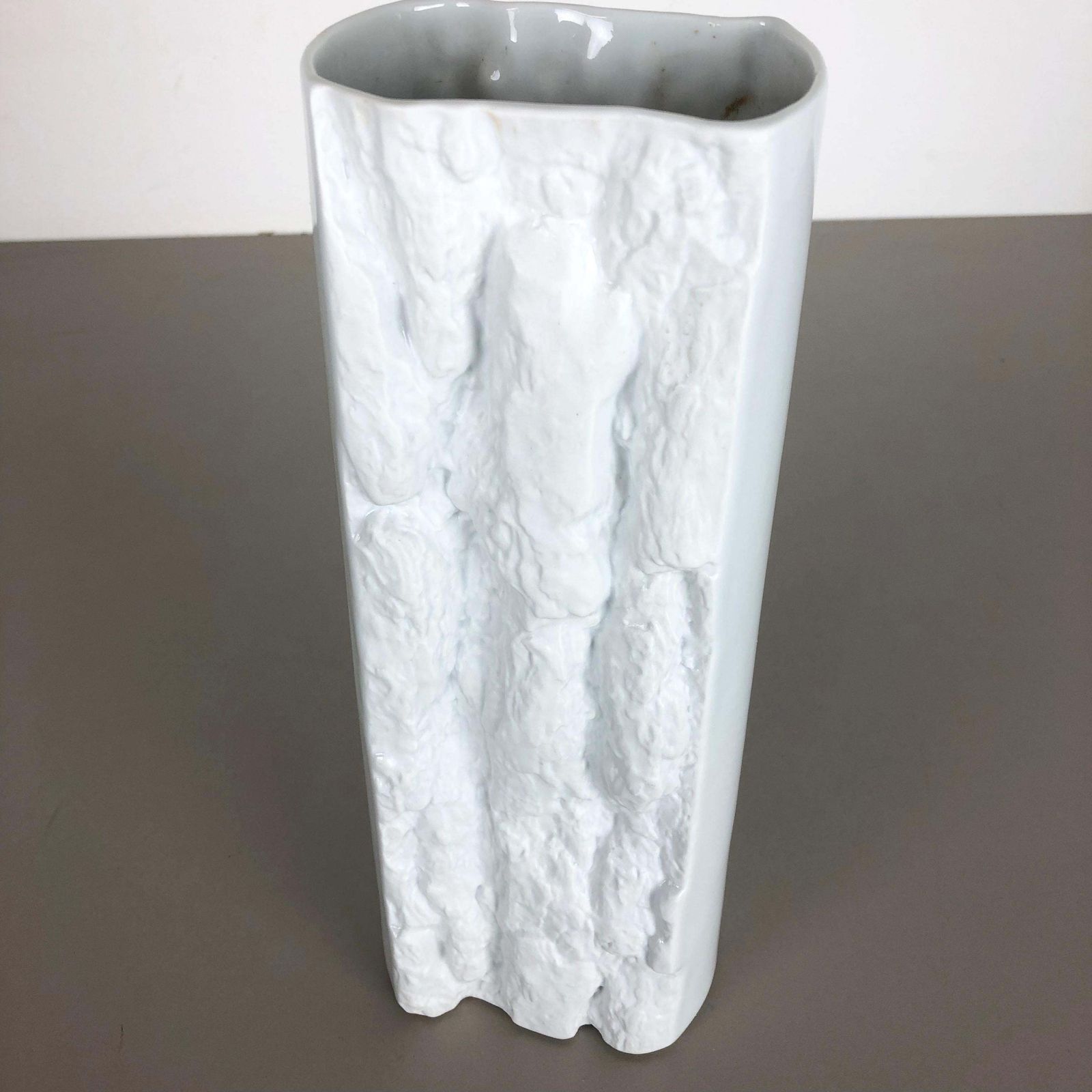 340.0 Original Large Porcelain Op Art Vase Made By Bareuther, Bavaria, Germany, 1970s photo