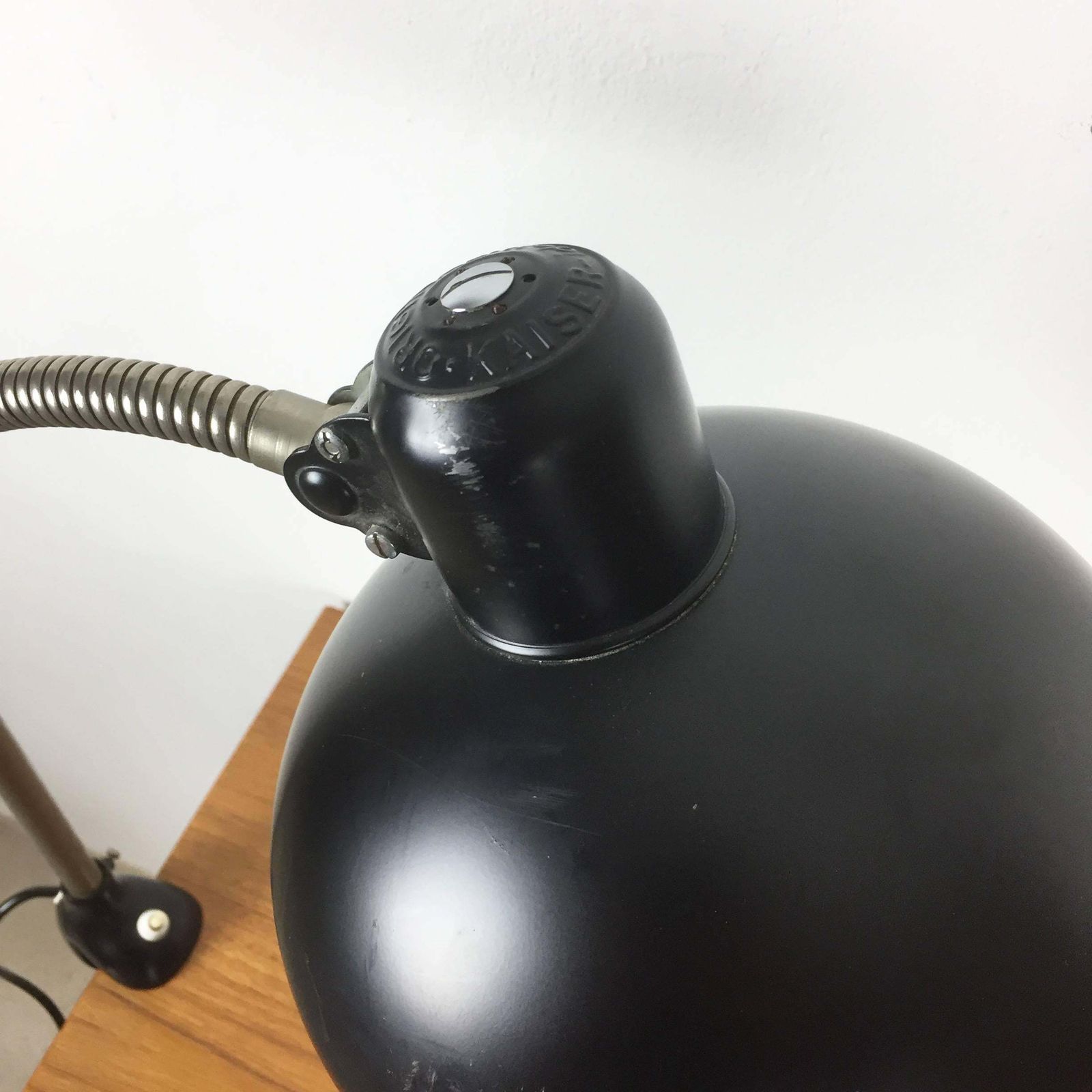 1950s Black Kaiser Idell Table Fixation Bauhaus Desk Light By Christian Dell photo Lighting