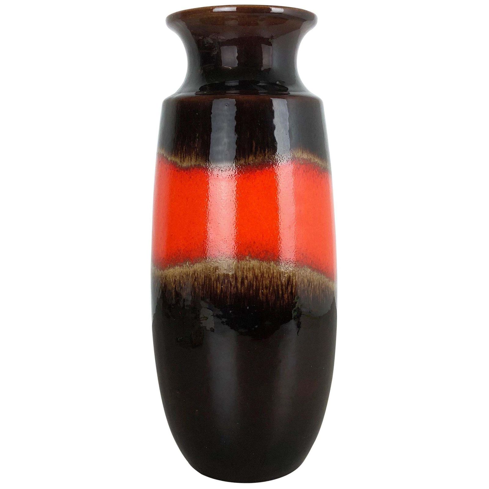 Large Pottery Fat Lava Multi Color 239 41 Vase Made By Scheurich, 1970s